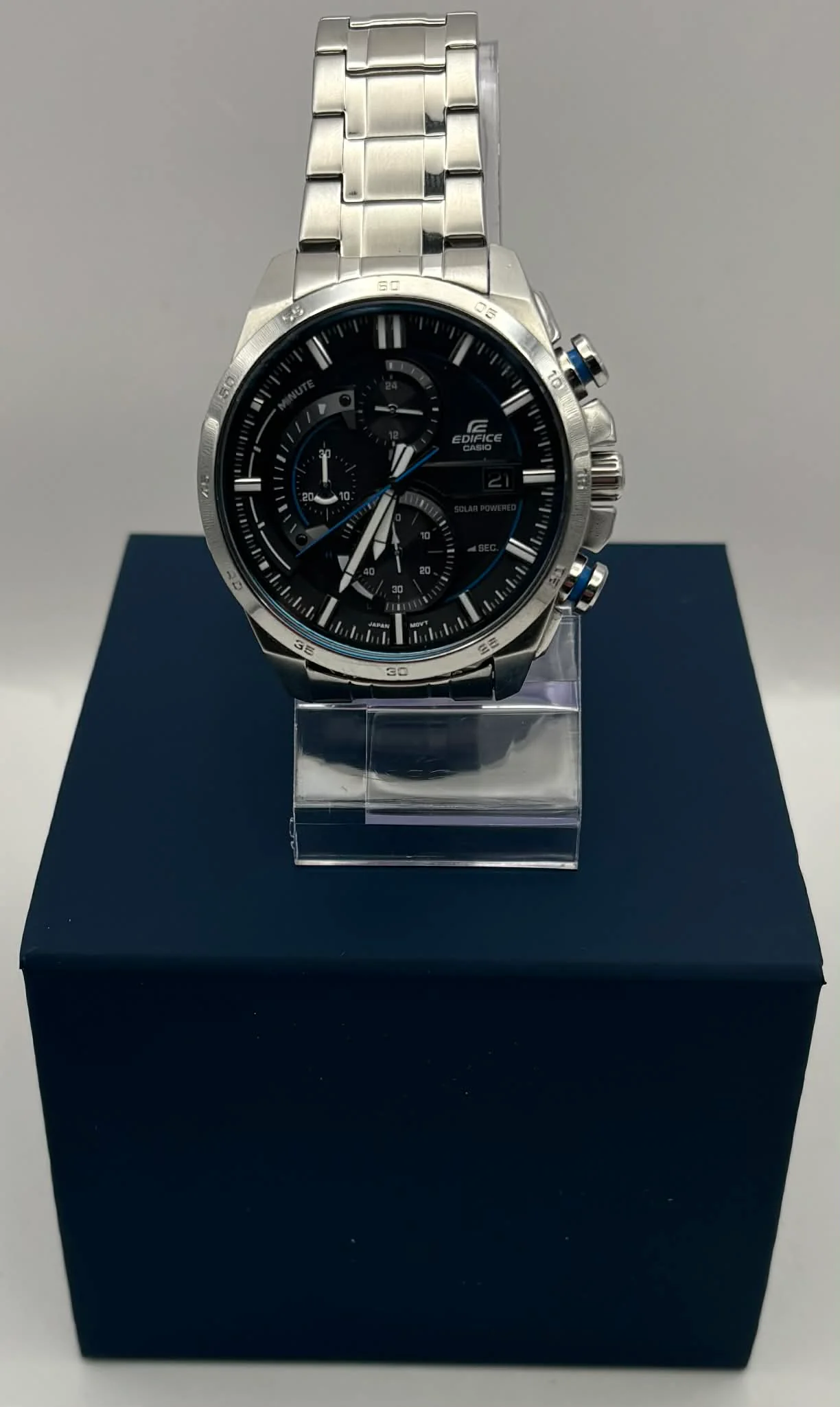 Casio Edifice EQS-600 DY solar powered with generic box