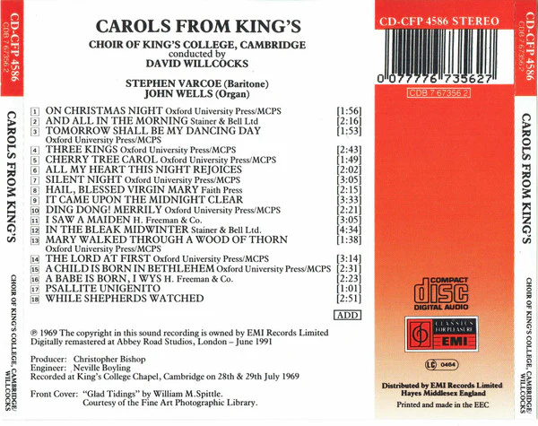 Choir Of King's College, Cambridge - David Willcocks – Carols From King's - Image 2