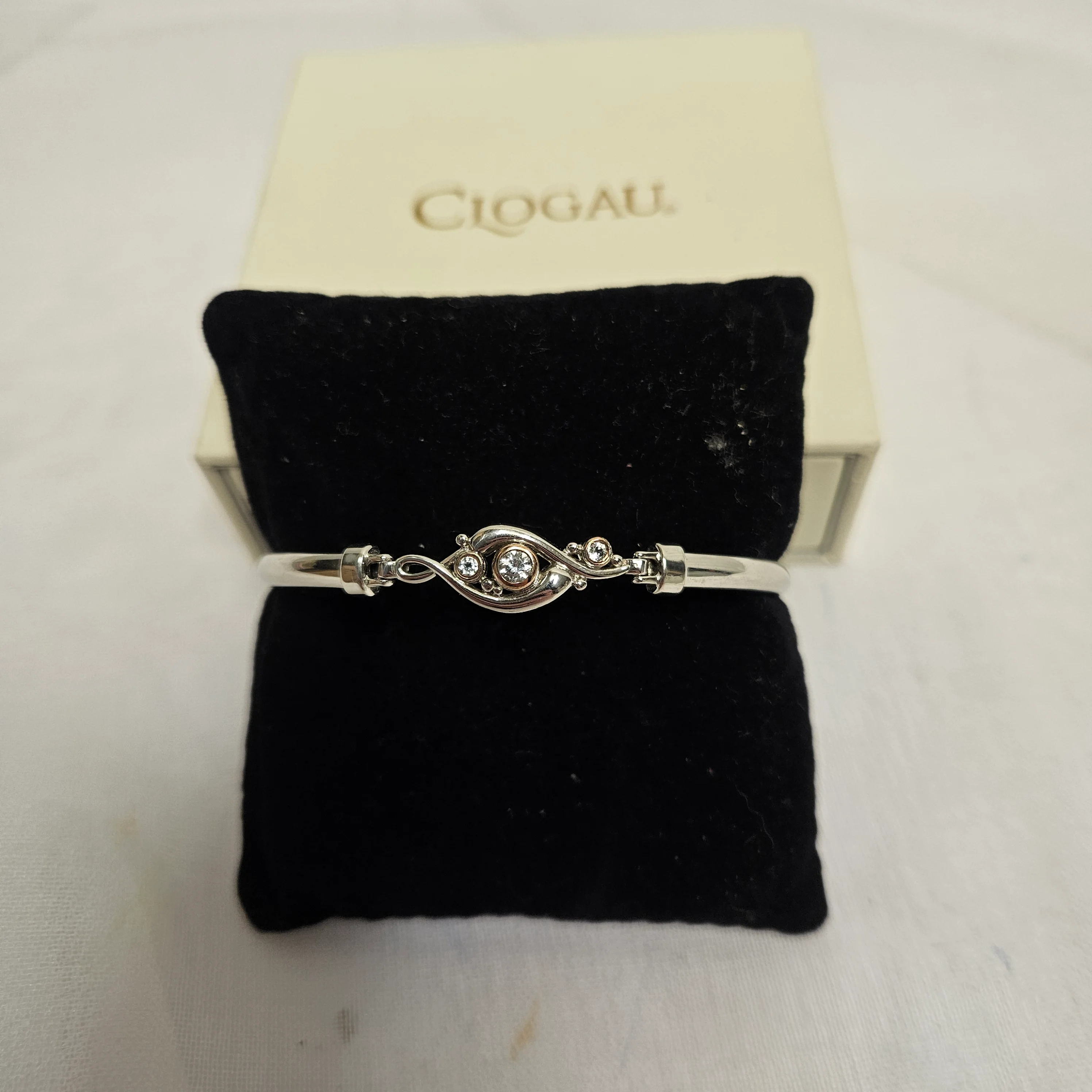 Clogau Pistyll Rhaeadr White Tropaz Bangle
