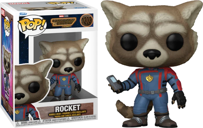 *Collection Only* Funko Pop Guardian Of The Galaxy 2 Pack - Rocket #1202, Cosmo #1207