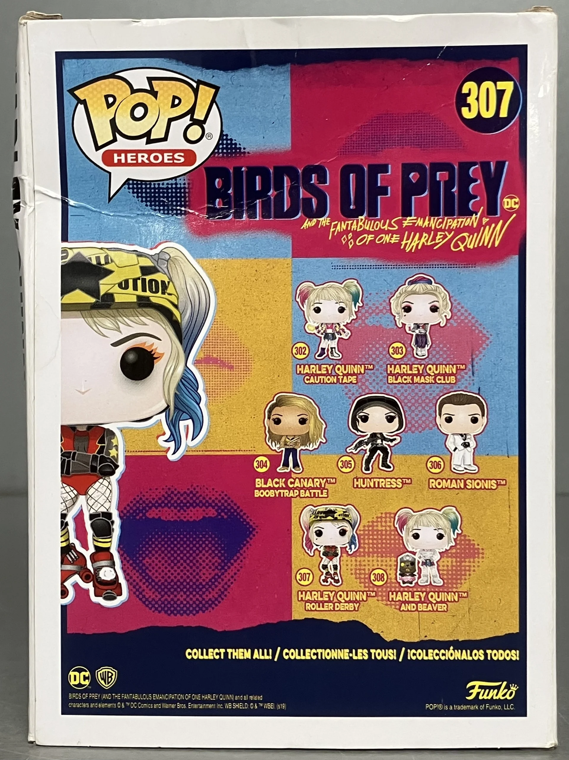 ** Collection Only ** Funko Pop! Heroes: Birds of Prey - Harley Quinn Roller Derby #307 - Image 3