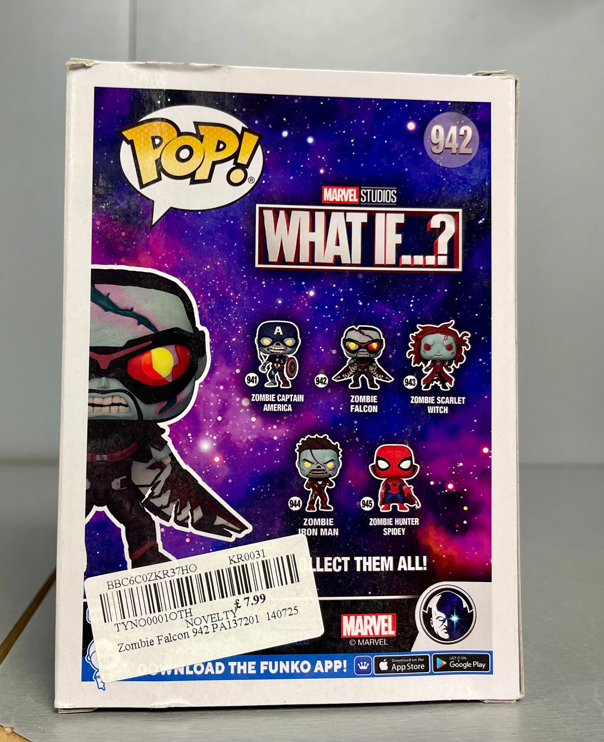 **COLLECTION ONLY** Funko Pop Marvel What If...? 942 Zombie Falcon - Image 4