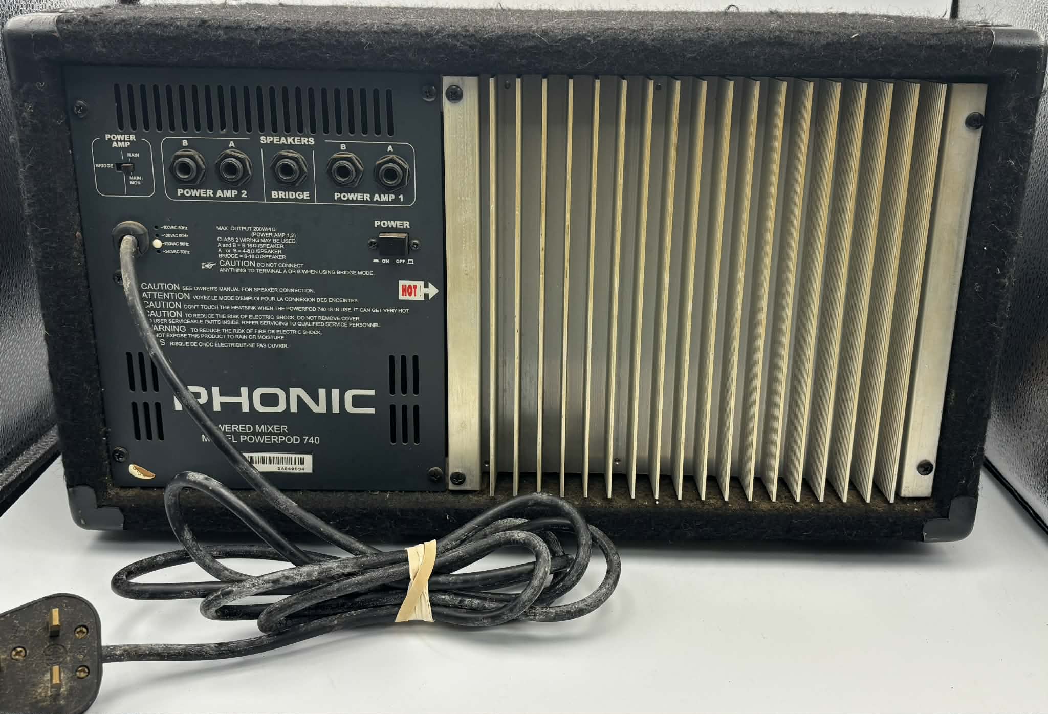 * COLLECTION ONLY* Phonic Powerpod 740 Plus 2X220W 7-Channel Powered Mixer And Effects - Image 3