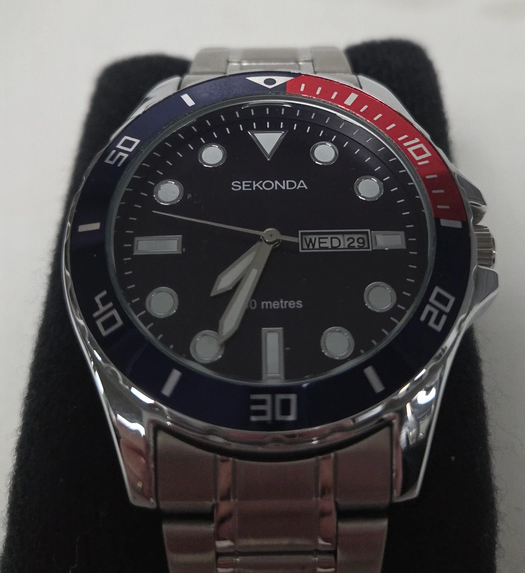 ** Collection Only ** Sekonda 1607 Mens Blue Face Watch - Image 3