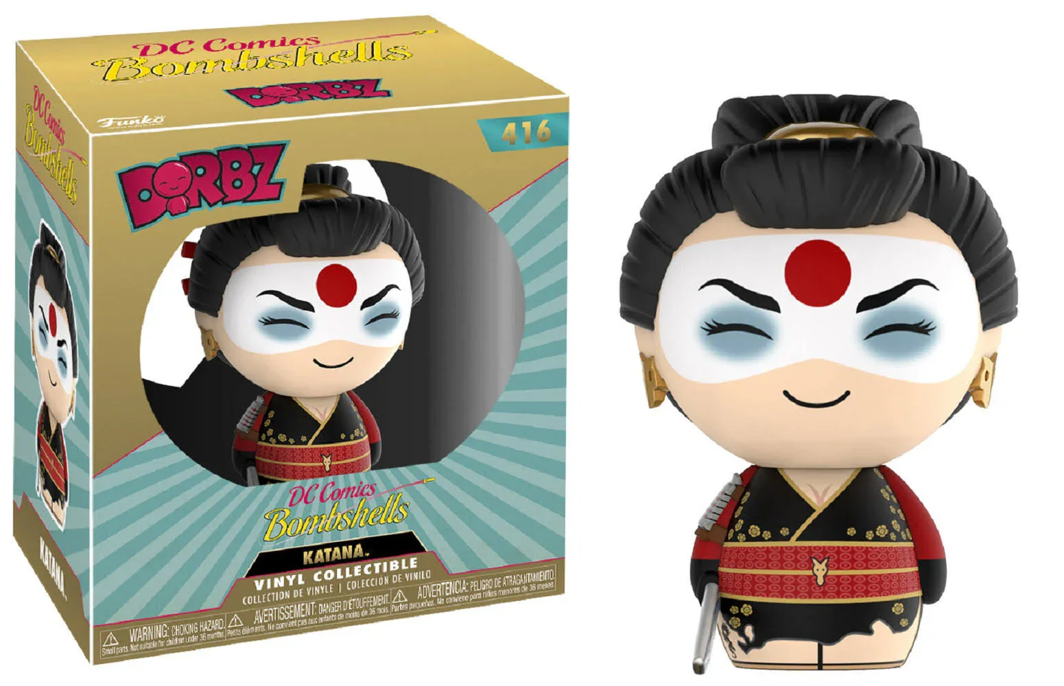 DC Bombshells Katana Dorbz Vinyl Figure - Image 3