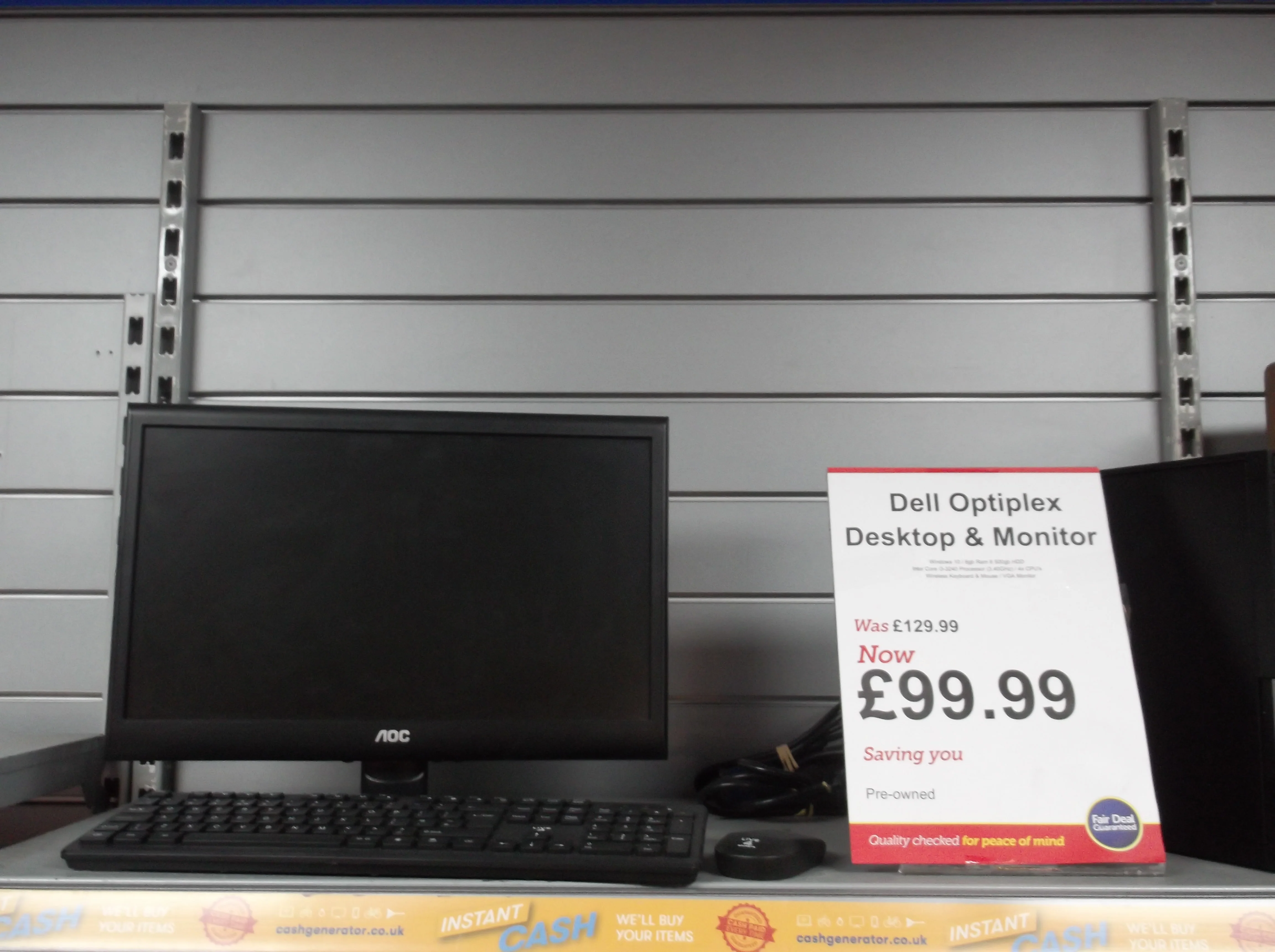 Dell Desktop and 18" Monitor