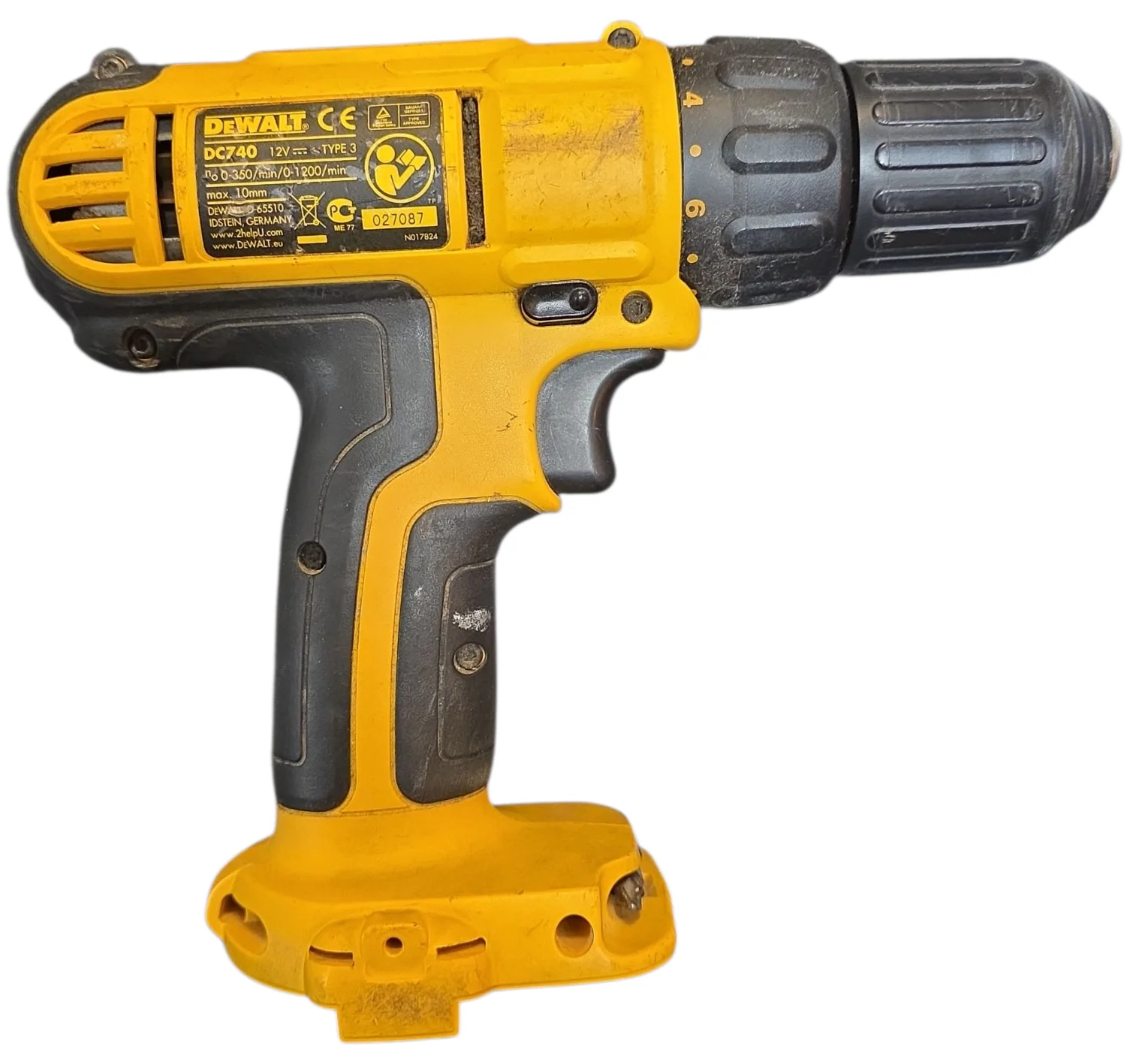 Dewalt Dc740 Cordless Drill With Case, Charger And Battery - Image 2