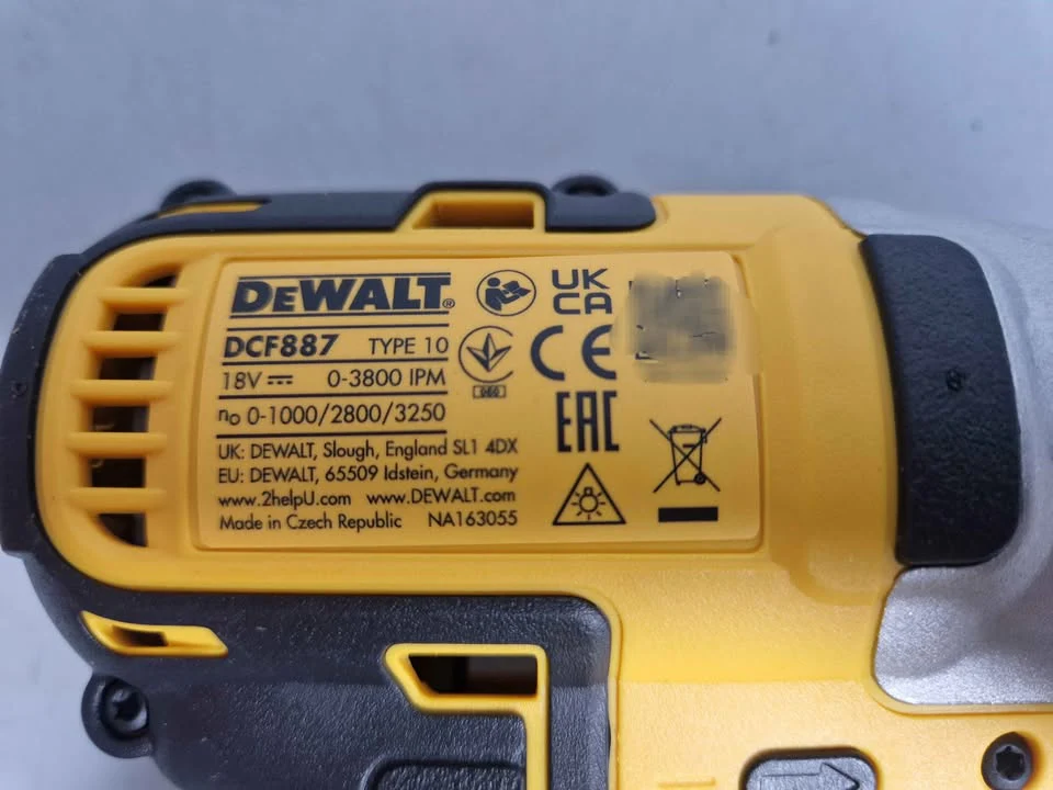 Dewalt DCF887 brushless impact drill body only - Image 3