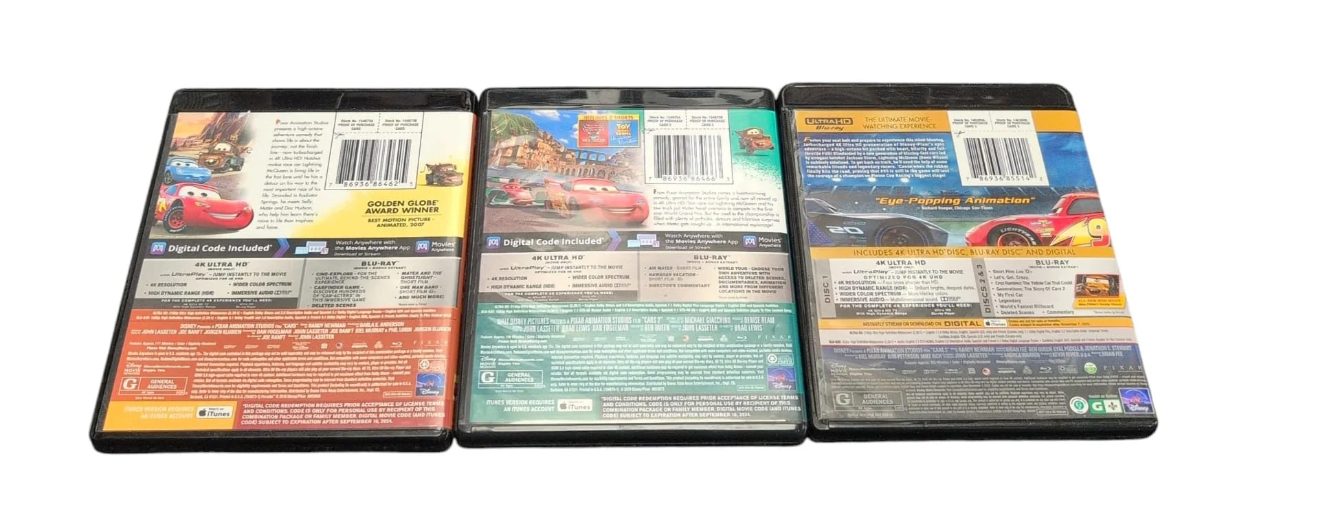 Disney Pixar Cars 4K Ultra HD DVD Bundle "Collection Only" - Image 2