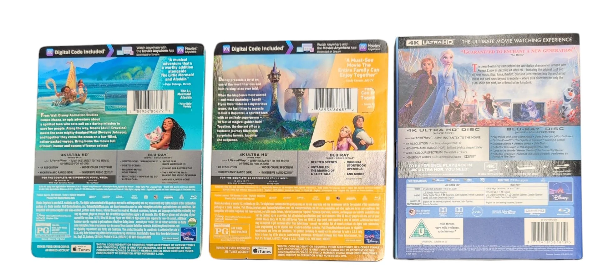 Disney Princess 4K Ultra HD + Blu-Ray DVD Bundle "Collection Only" - Image 3