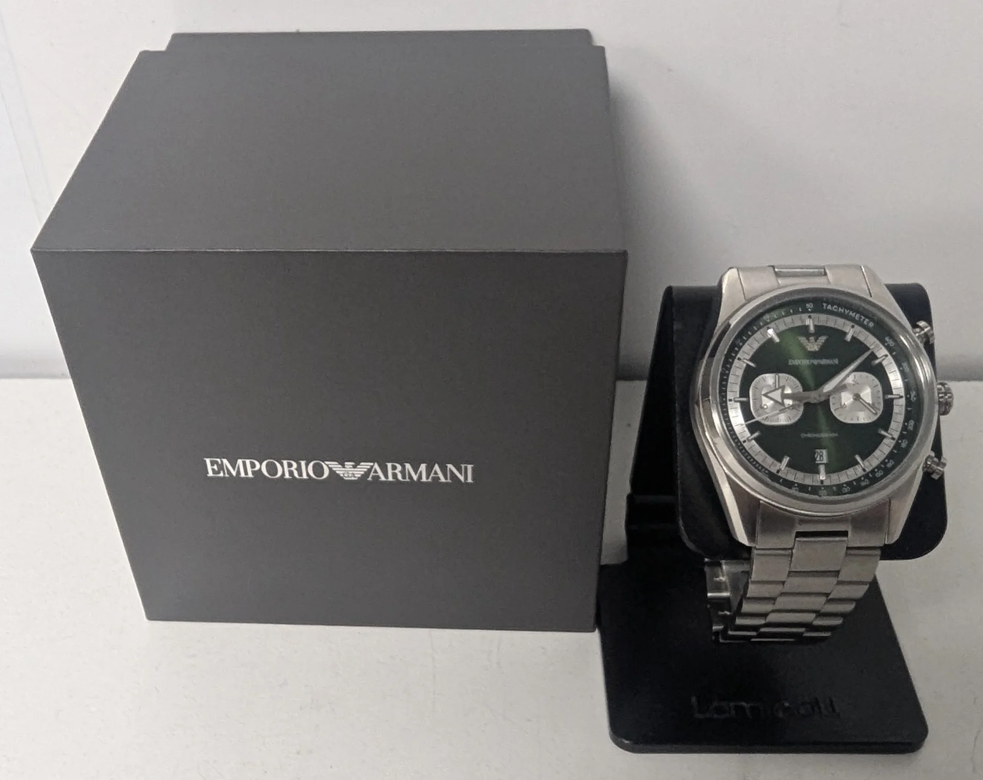** January Sale ** Emporio Armani Chronograph Green Dial Mens Watch MPN: AR11637 - Image 2