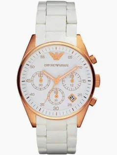 Emporio Armani Ladies AR5920 Sportivo Gold Dial Watch ** Boxed **