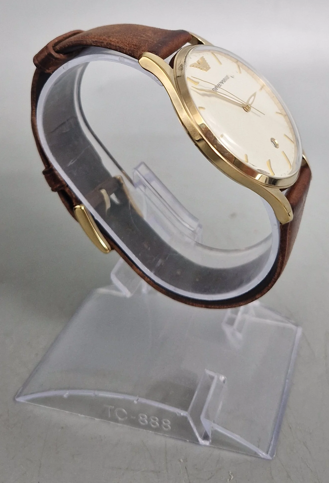Emporio Armani Men's Three-Hand Date, Gold-Tone Stainless Steel Watch, AR11312 - Image 3