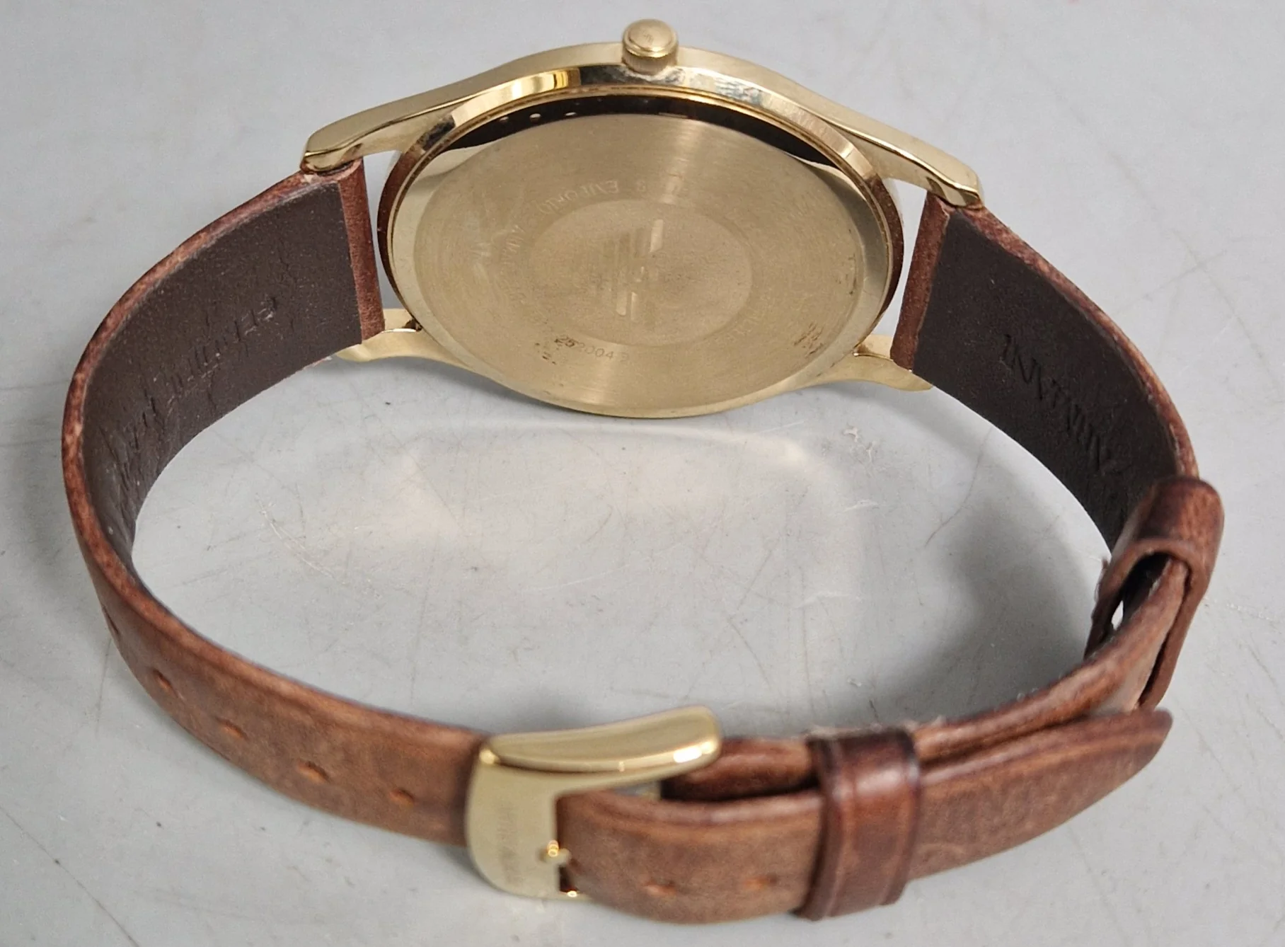 Emporio Armani Men's Three-Hand Date, Gold-Tone Stainless Steel Watch, AR11312 - Image 4