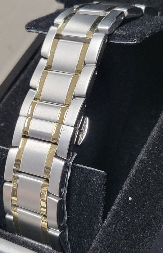 EMPORIO ARMANI RENATO AR11076 - Silver/Gold Trim Watch - Boxed