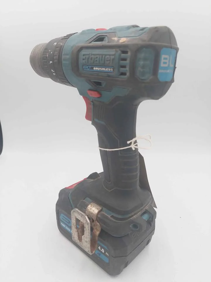 Erbauer Brushless Combi Drill, ECD18-LI, With 4.0Ah Battery