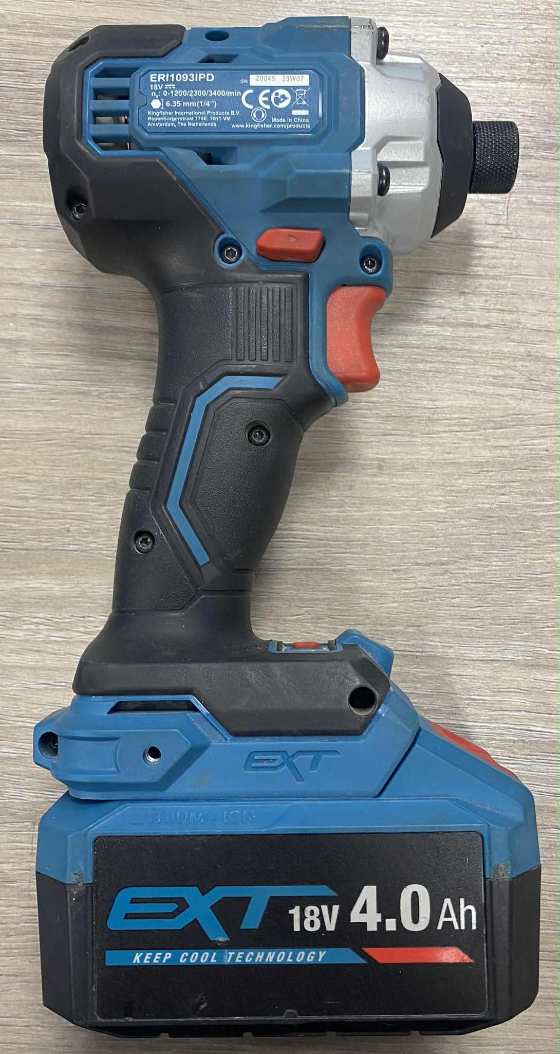 * Erbauer impact drill with battery and charger - Image 3