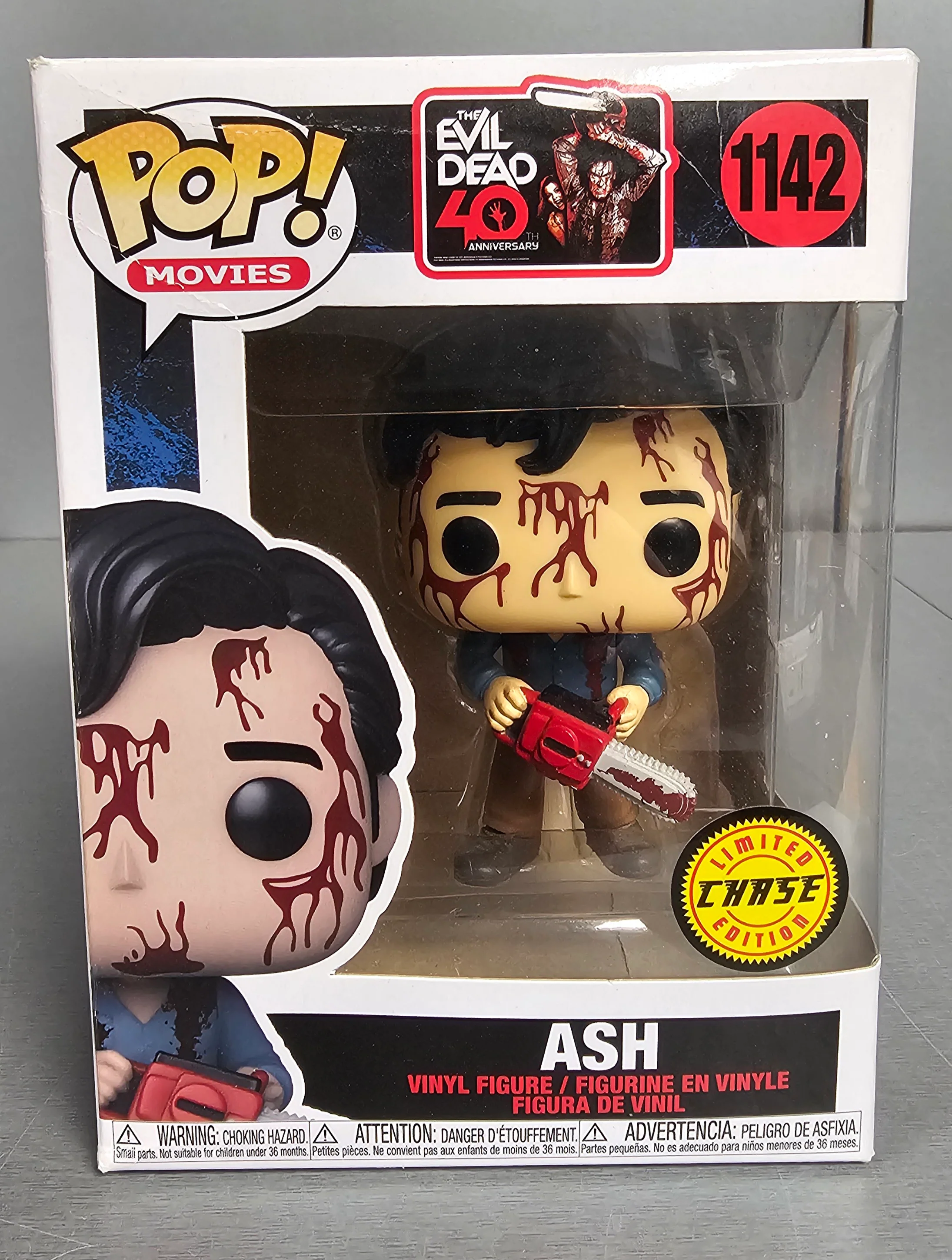 **Sale** Evil Dead - Ash Campbell 40th Anniversary Pop! Vinyl Figure 1142 (Chase Edition) - Image 2