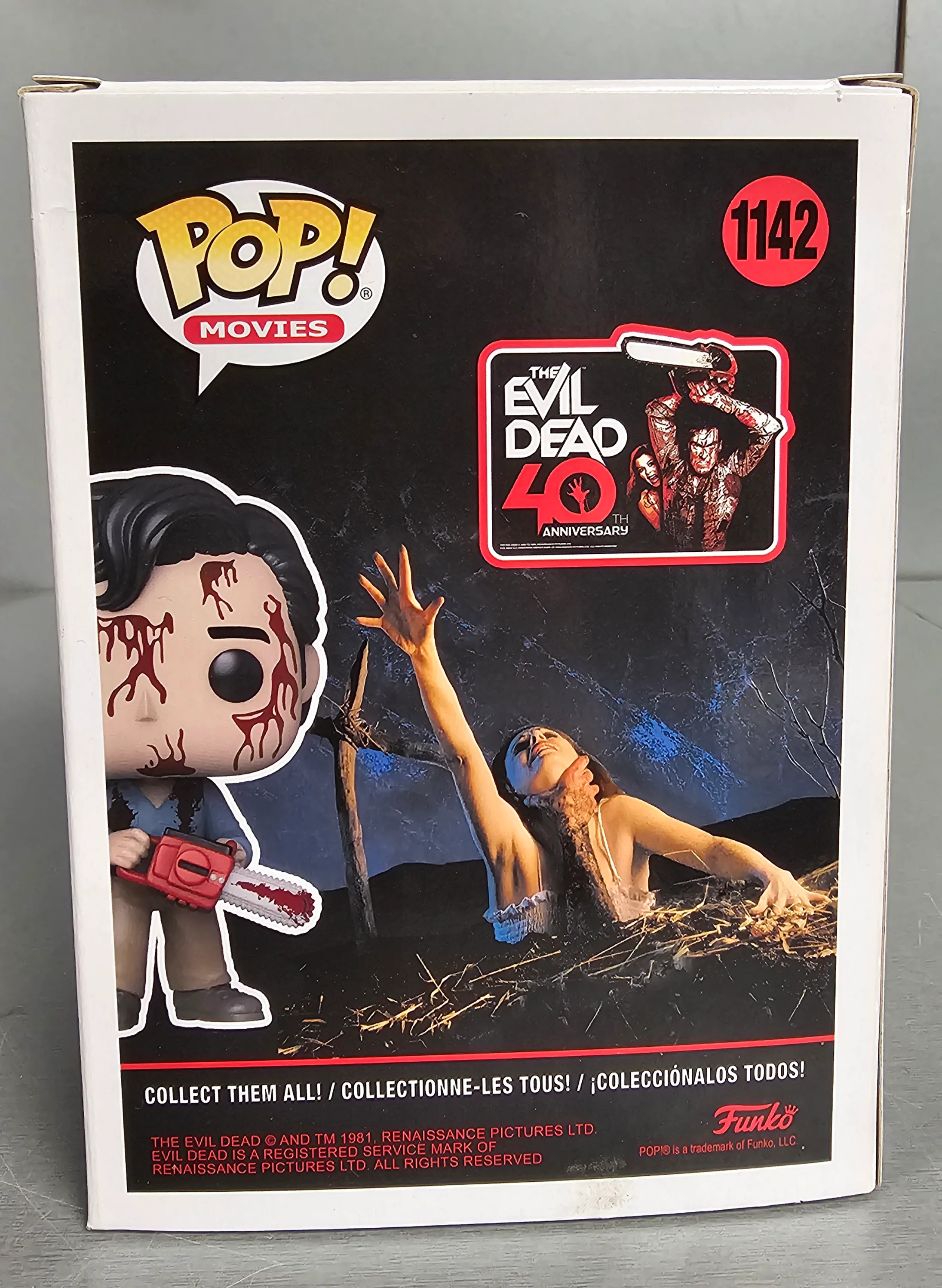 **Sale** Evil Dead - Ash Campbell 40th Anniversary Pop! Vinyl Figure 1142 (Chase Edition) - Image 4