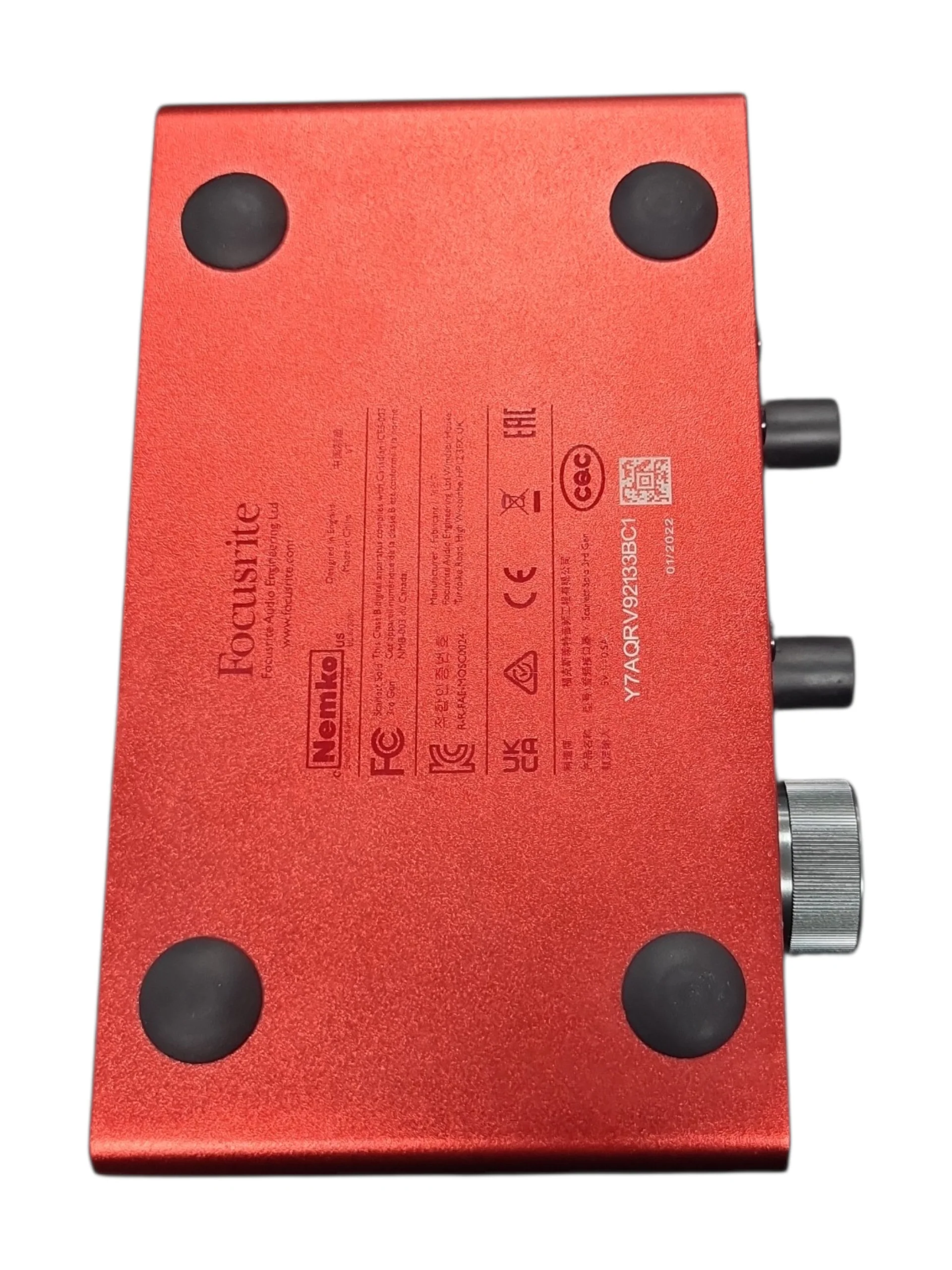 Focusrite Scarlett Solo 2nd Gen Audio Interface (USB) Unboxed With No Leads - Image 4