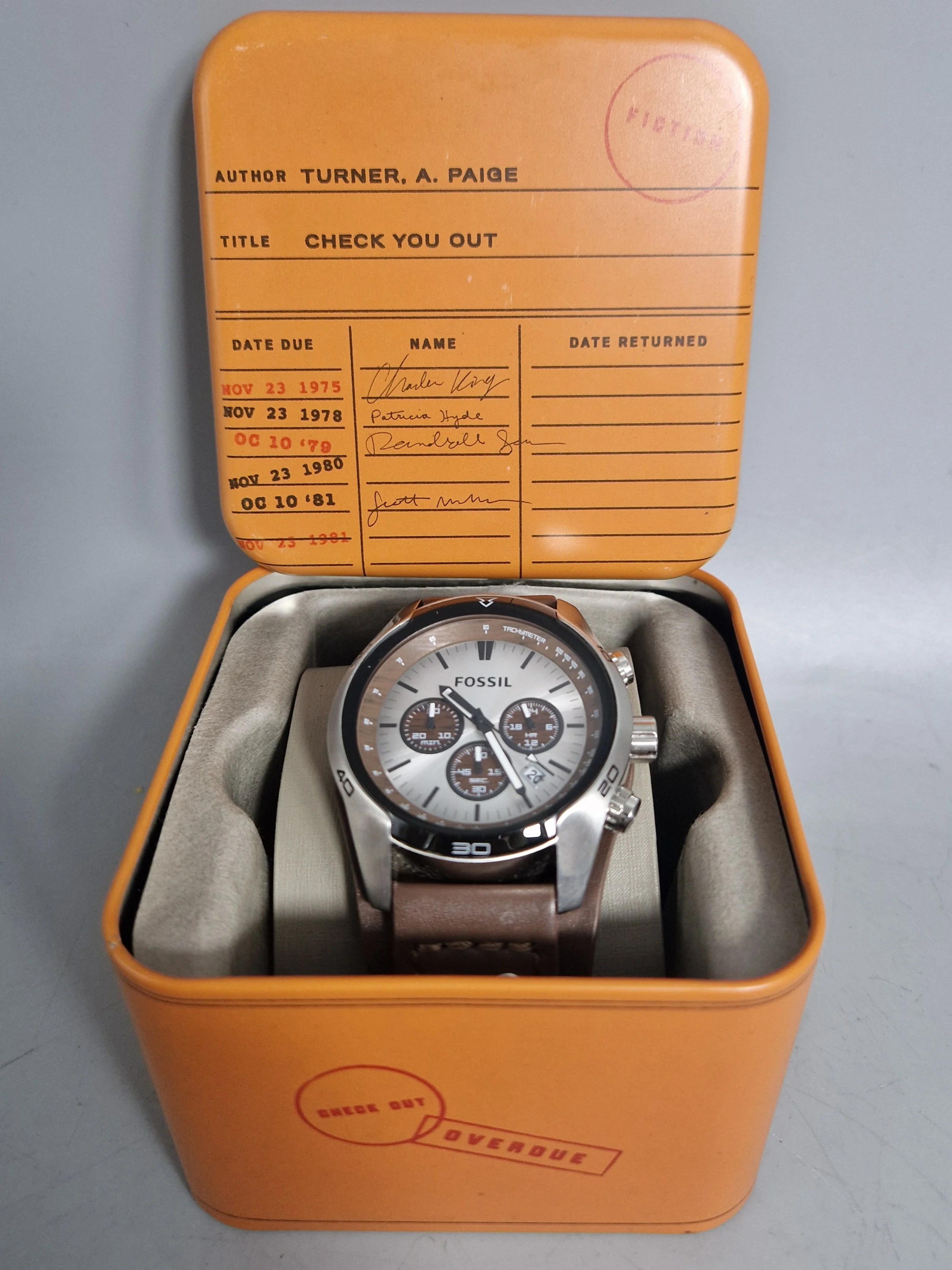 Fossil Coachman CH2565 Men's 45mm S/Steel Quartz Chronograph Watch - Image 4