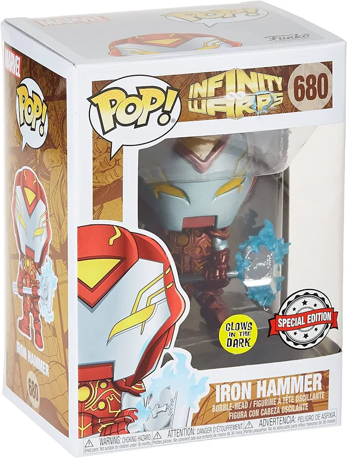Funko Pop Marvel Infinity Warps Iron Hammer Glow - Image 3