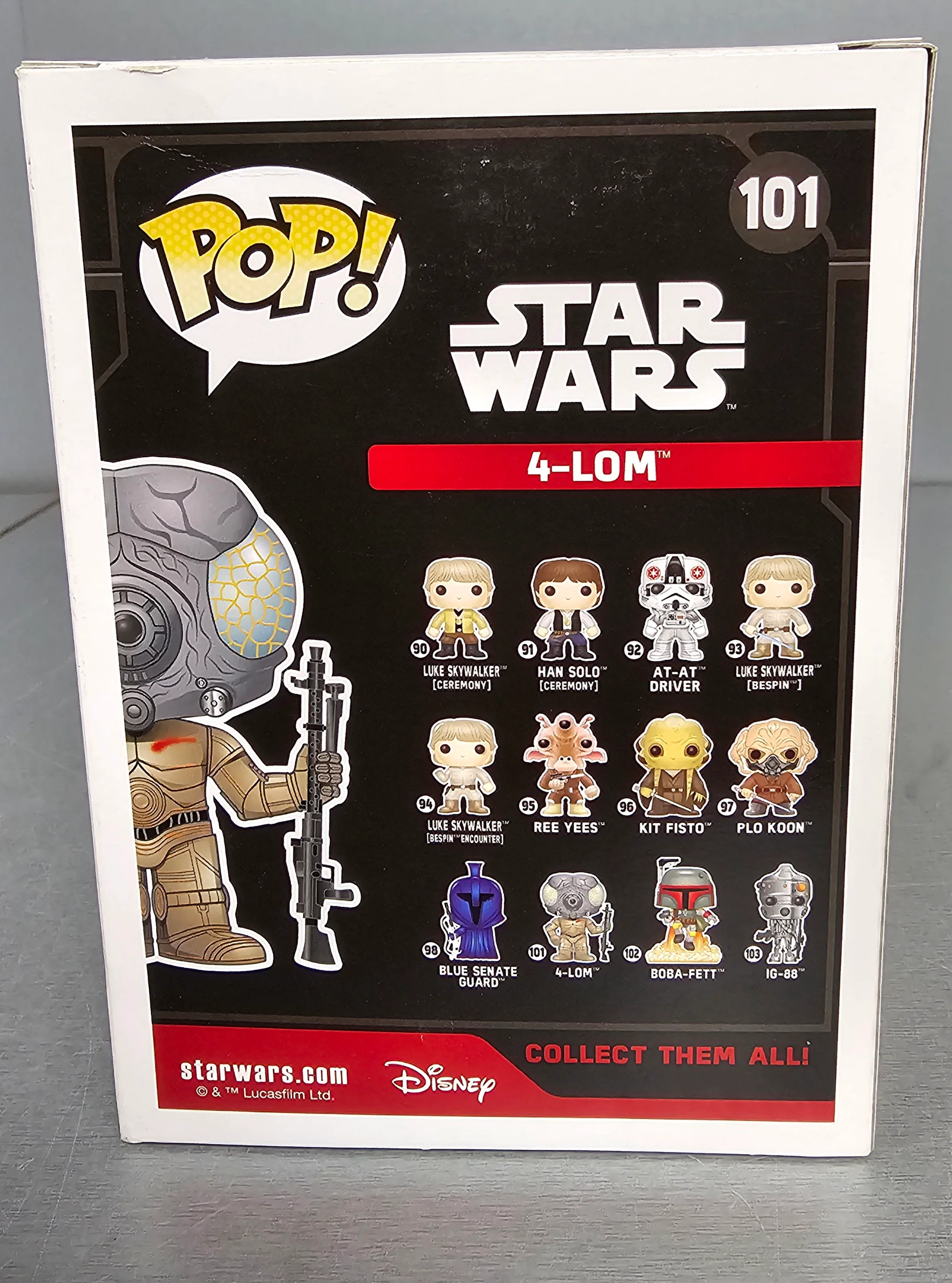 Funko Pop! Star Wars #101 4-LOM **Collection Only** - Image 4