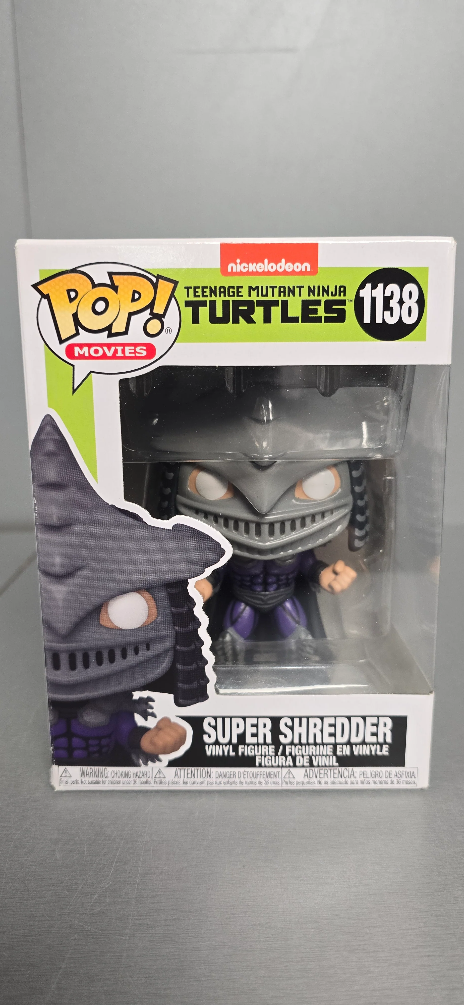 Funko Pop Teenage Mutant Ninja Turtles Super Shredder Metallic #1138 + Protector *collection only*