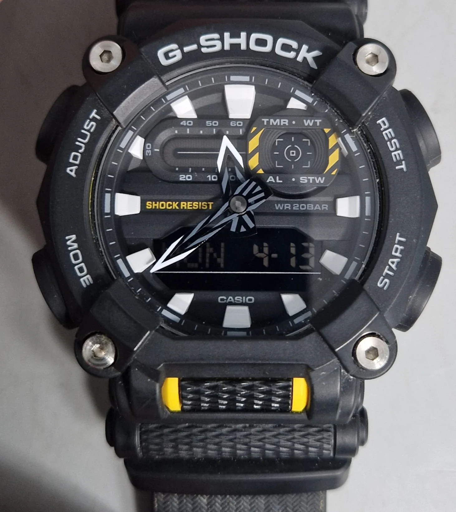 G-Shock GA-900-1AER Mens Heavy Duty Black Resin Strap Watch - Image 2