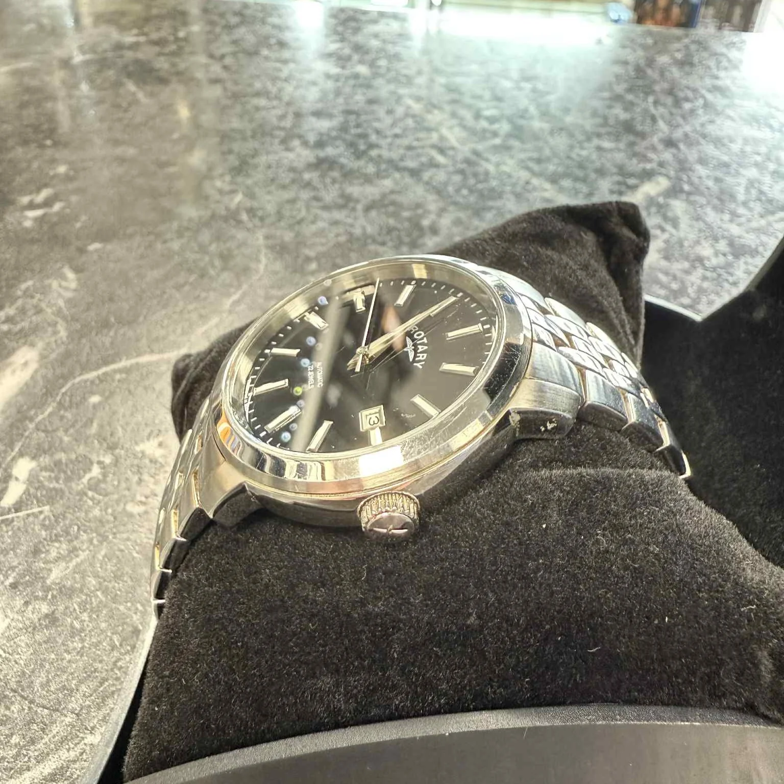 Rotary Men's Classic Automatic Stainless Watch GB02810/04 Mineral Glass - Image 3