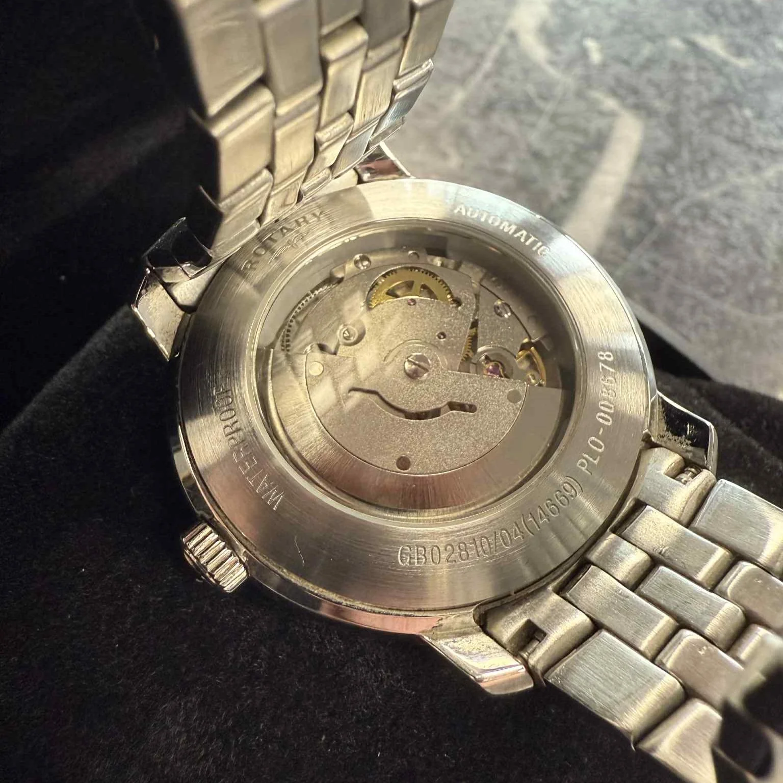 Rotary Men's Classic Automatic Stainless Watch GB02810/04 Mineral Glass - Image 4