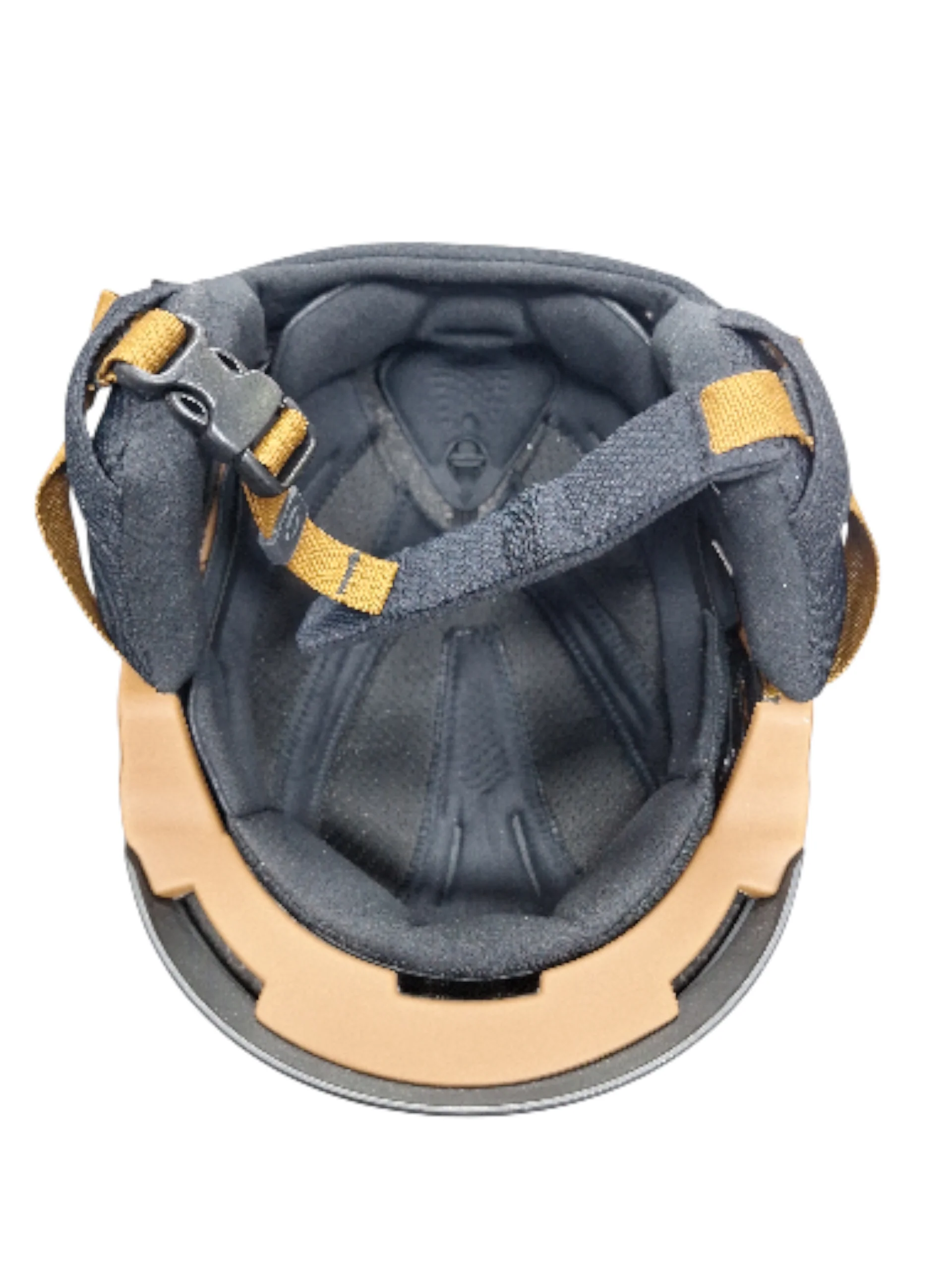 GIRO TENET MIPS BLACK AND GOLD MATTE SKIING/SNOW HELMET (WITH FLEECE PADDING) - Image 4