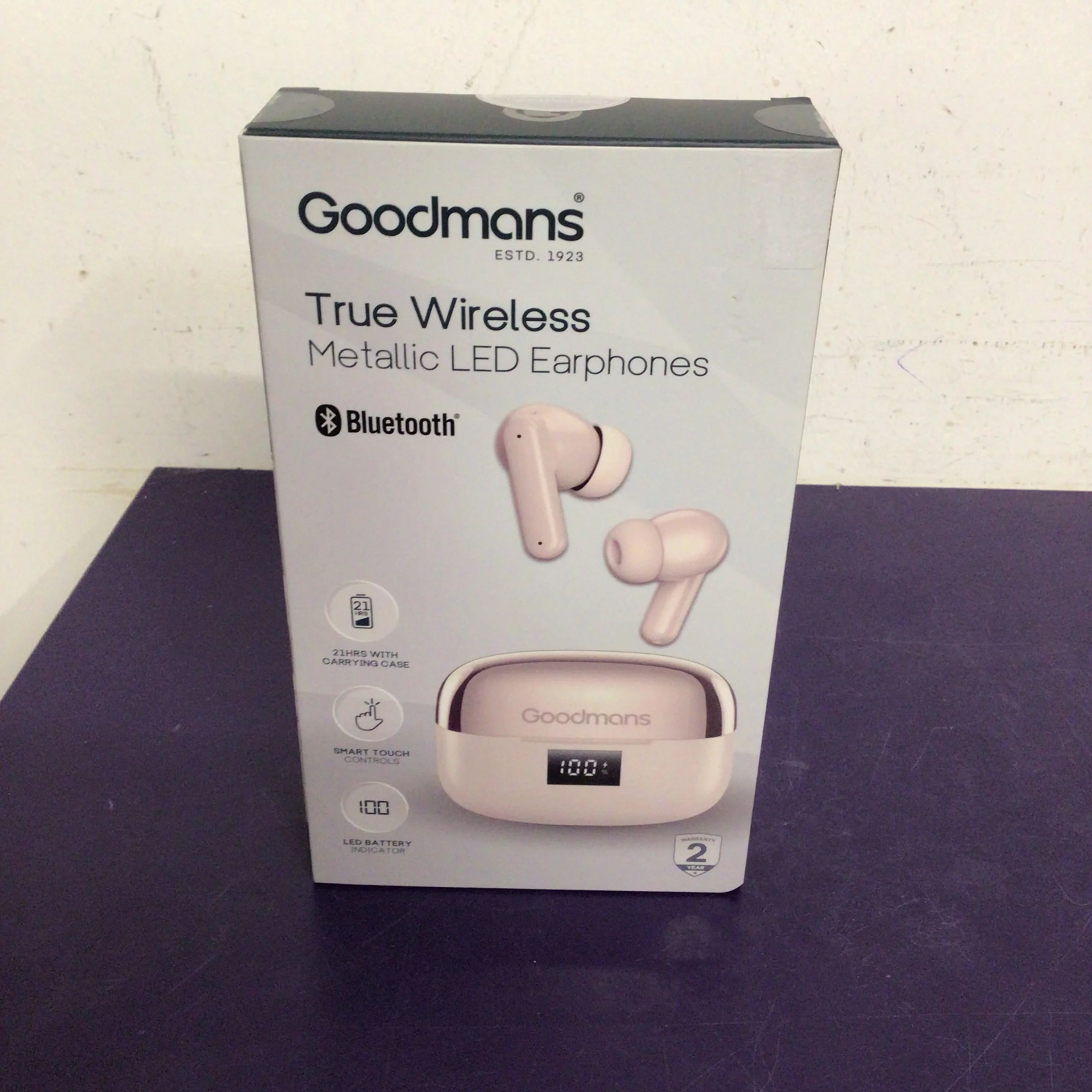 Goodmans True Wireless Led Metallic Earphones