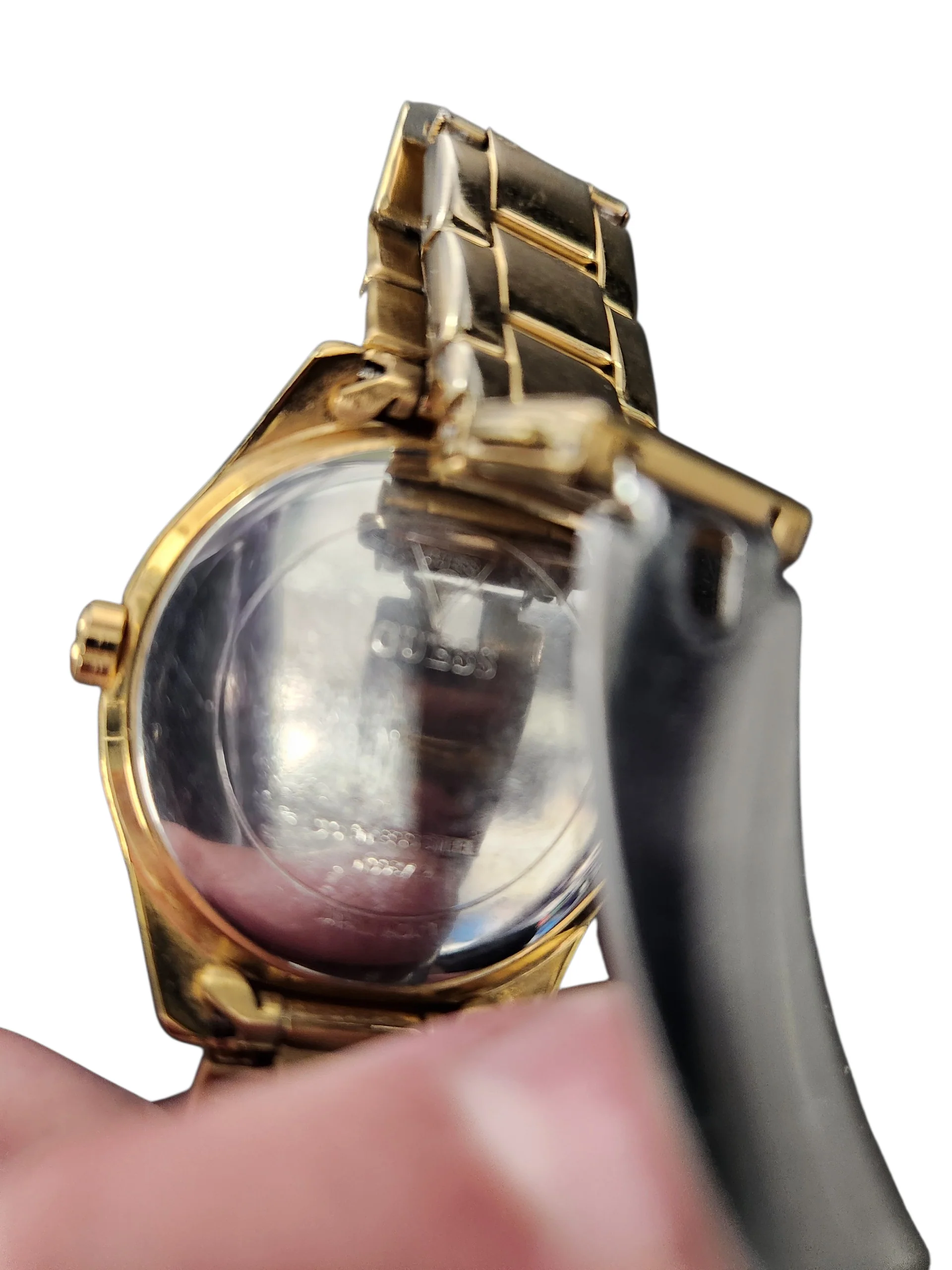 Guess Ladies Glitter Girl Gold Tone Watch W0987L2 - Image 3