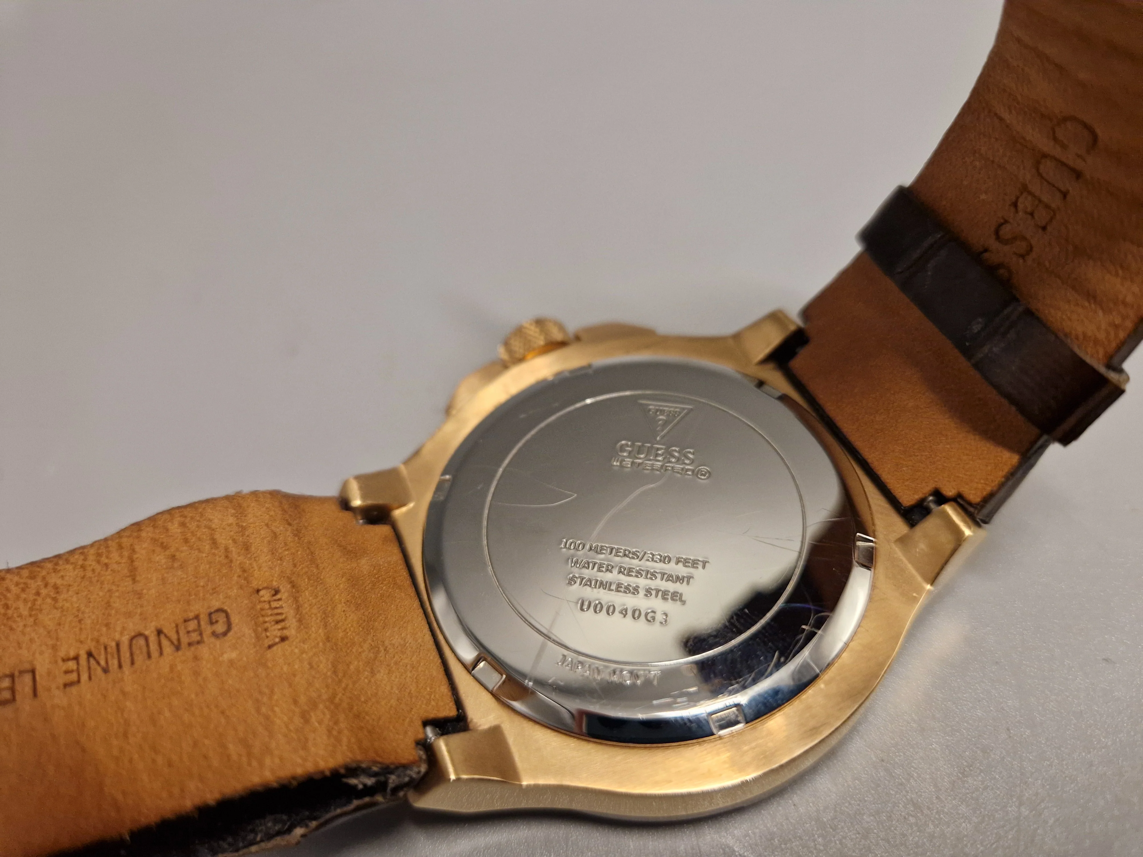Guess U0040G3 Brown Strap Watch Unboxed - Image 3
