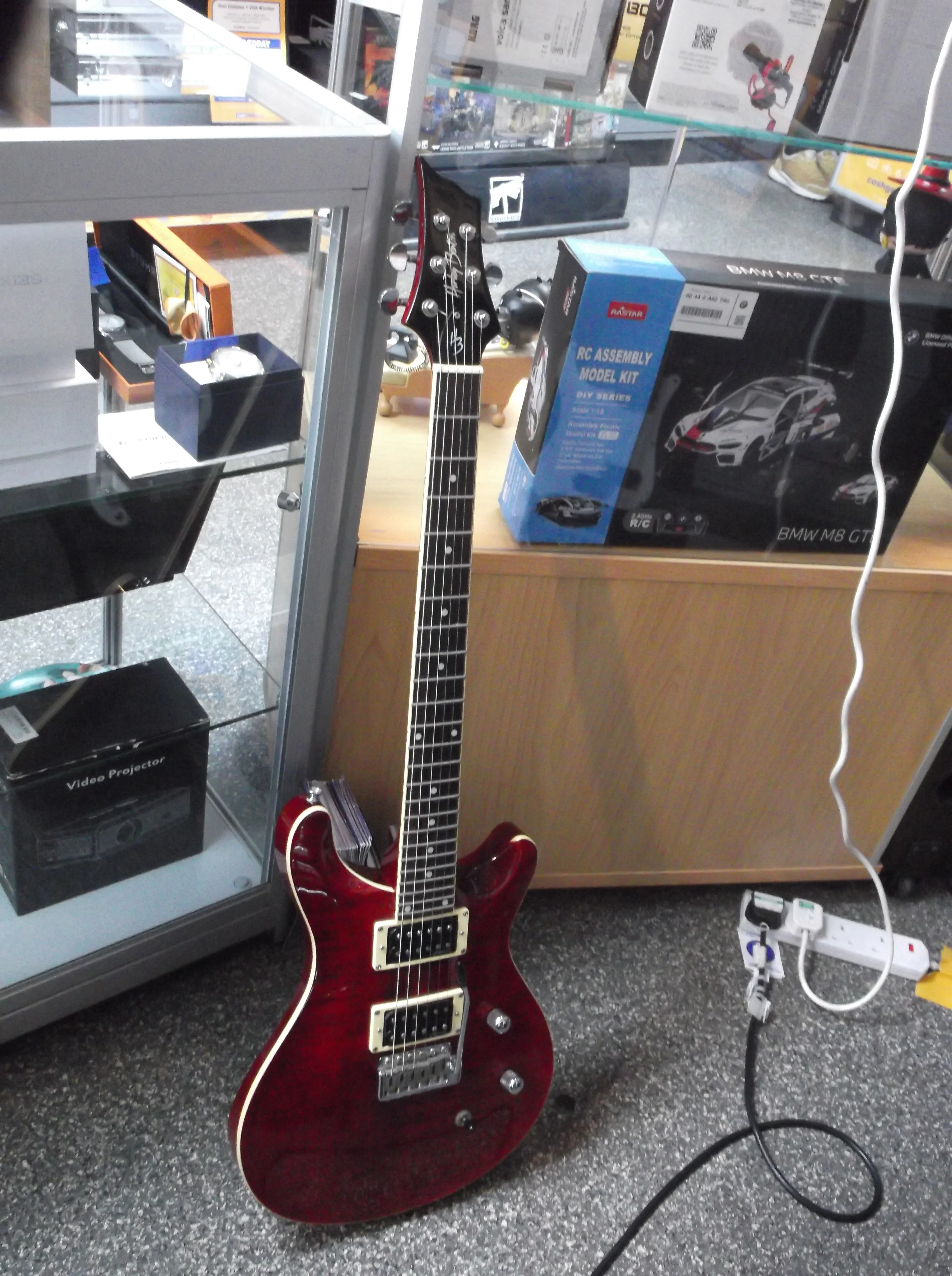 Harley Benton Electric Guitar (Black Cherry Flame)