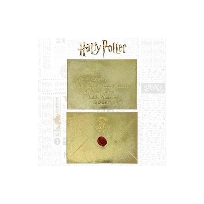Harry Potter 24K Gold Plated Metal Envelope with Red Seal - Image 2