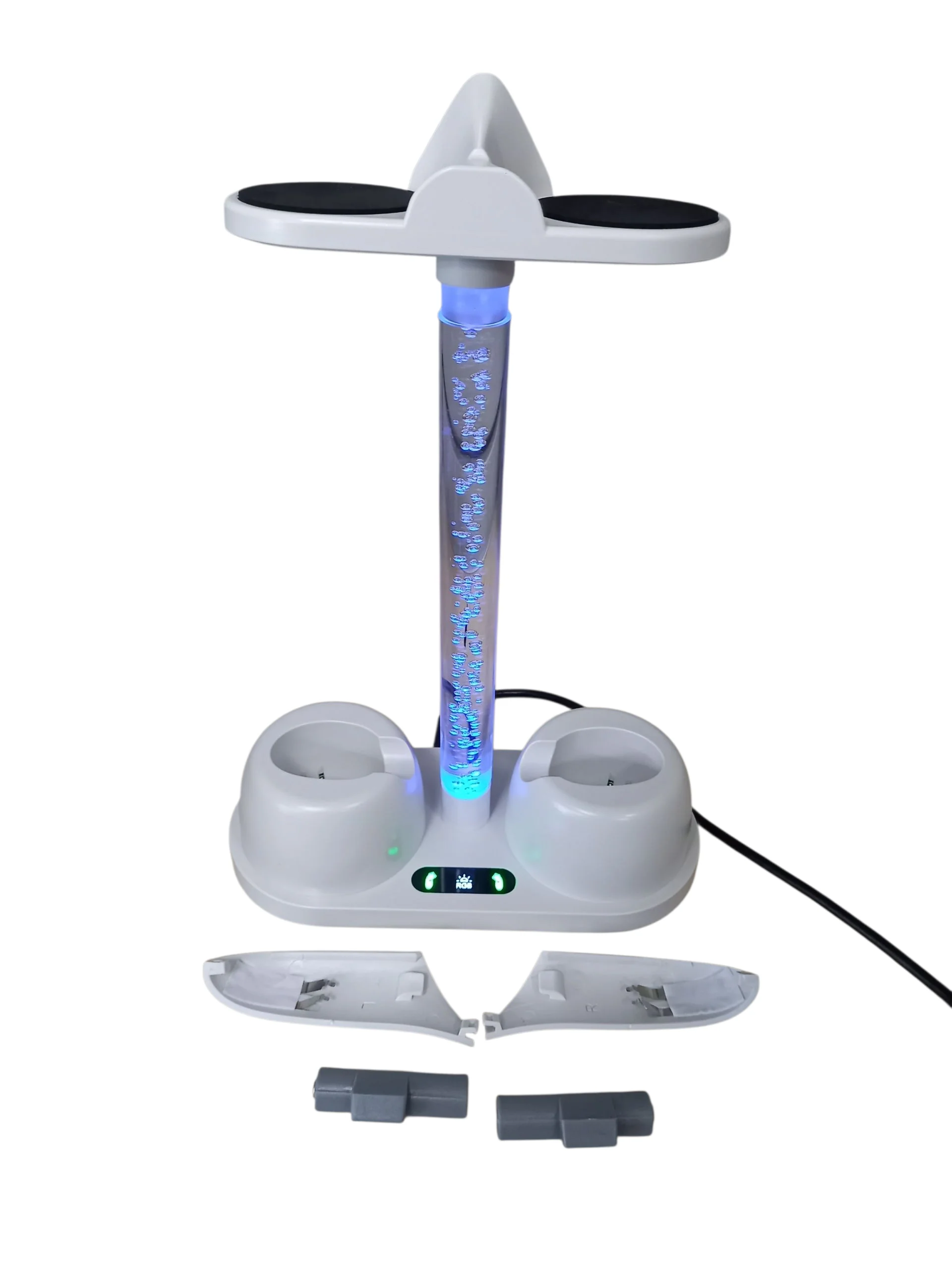 HBV-463 For Meta Oculus Quest 3 RGB VR Headset Charging Station Display Stand Base Controller Storage Holder - Image 4