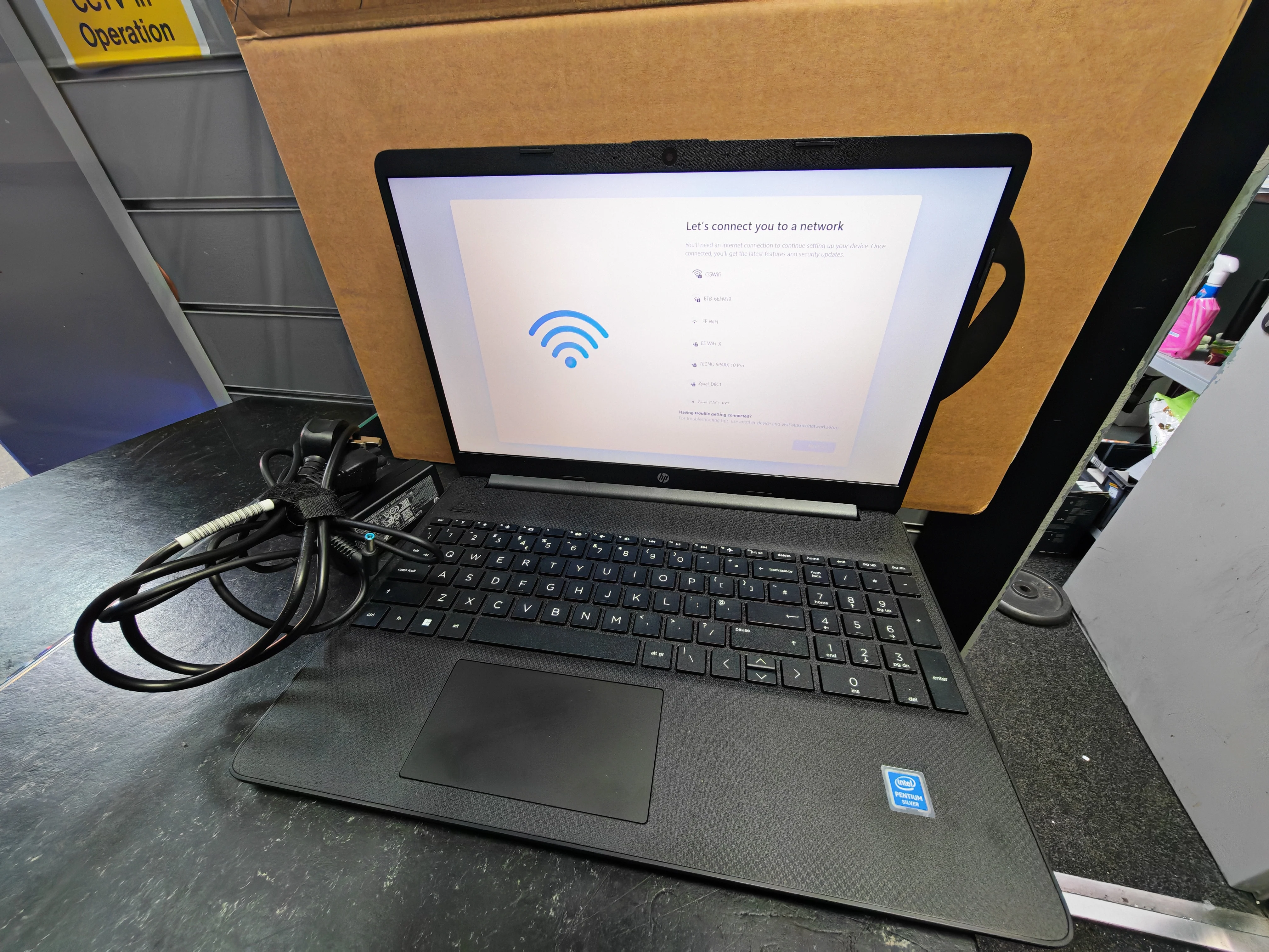 HP 15s-fq0501sa 15.6" Laptop Intel Pentium N5030 4GBRAM 128GBSSD Win11