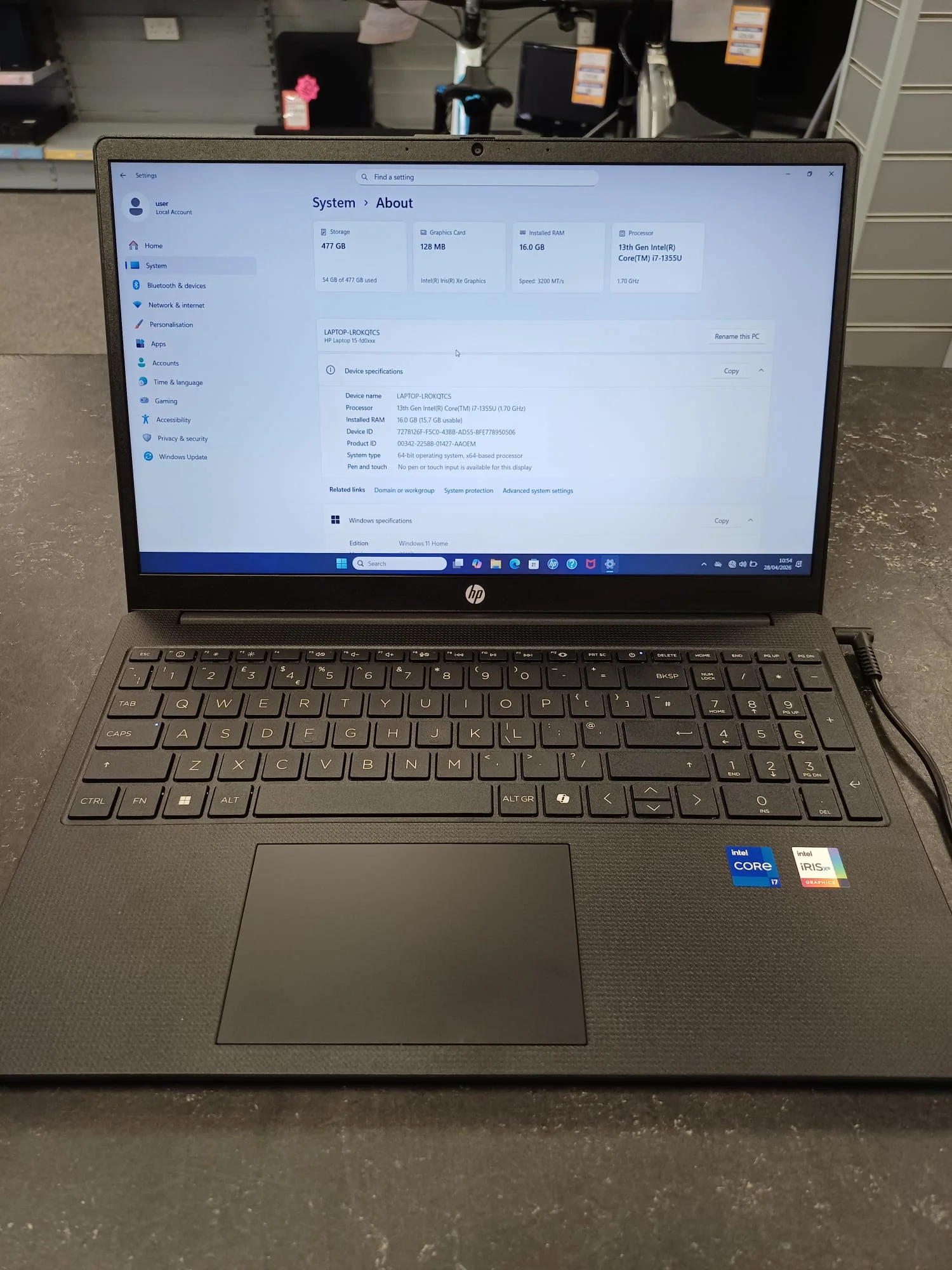 HP Laptop 15 – Intel Core i7 13th Gen, 16GB RAM, 512GB SSD - Image 2