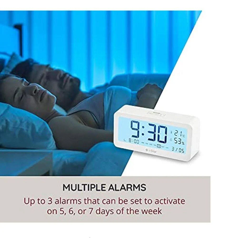 i-Star Portable Alarm Clock with Temperature and Humidity - Image 3