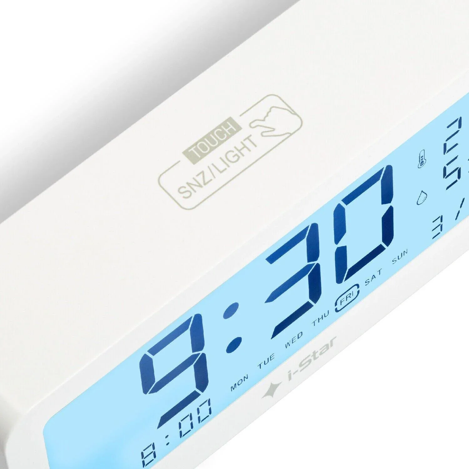 i-Star Portable Alarm Clock with Temperature and Humidity - Image 5