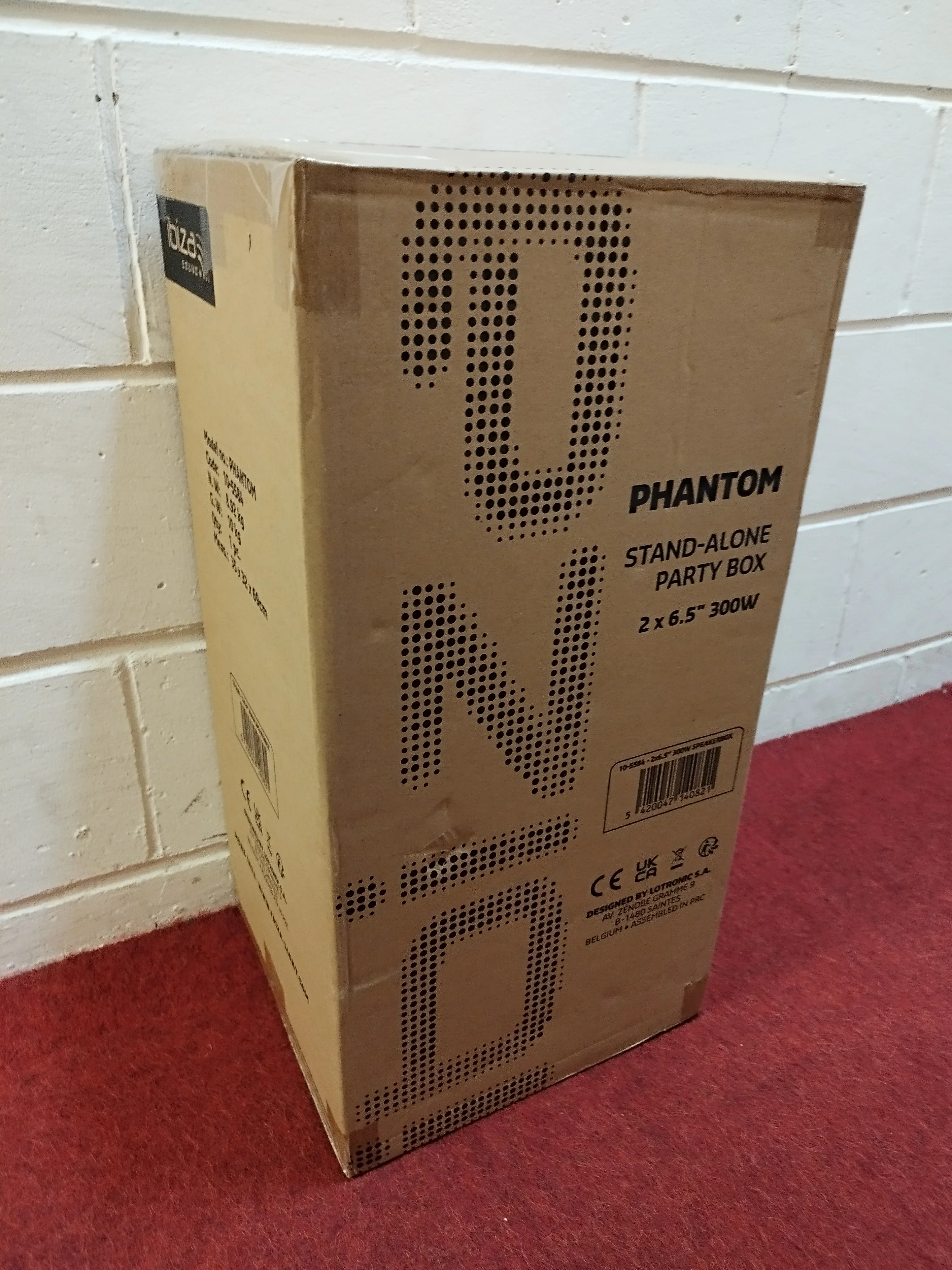 Ibiza Phantom Stand-Alone 300W Bluetooth Partybox - Brown Box Version - Image 4
