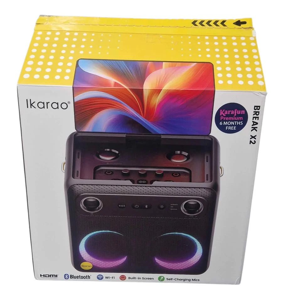 Ikarao Break X2 Smart Speaker Karaoke - Black *collection only* - Image 4
