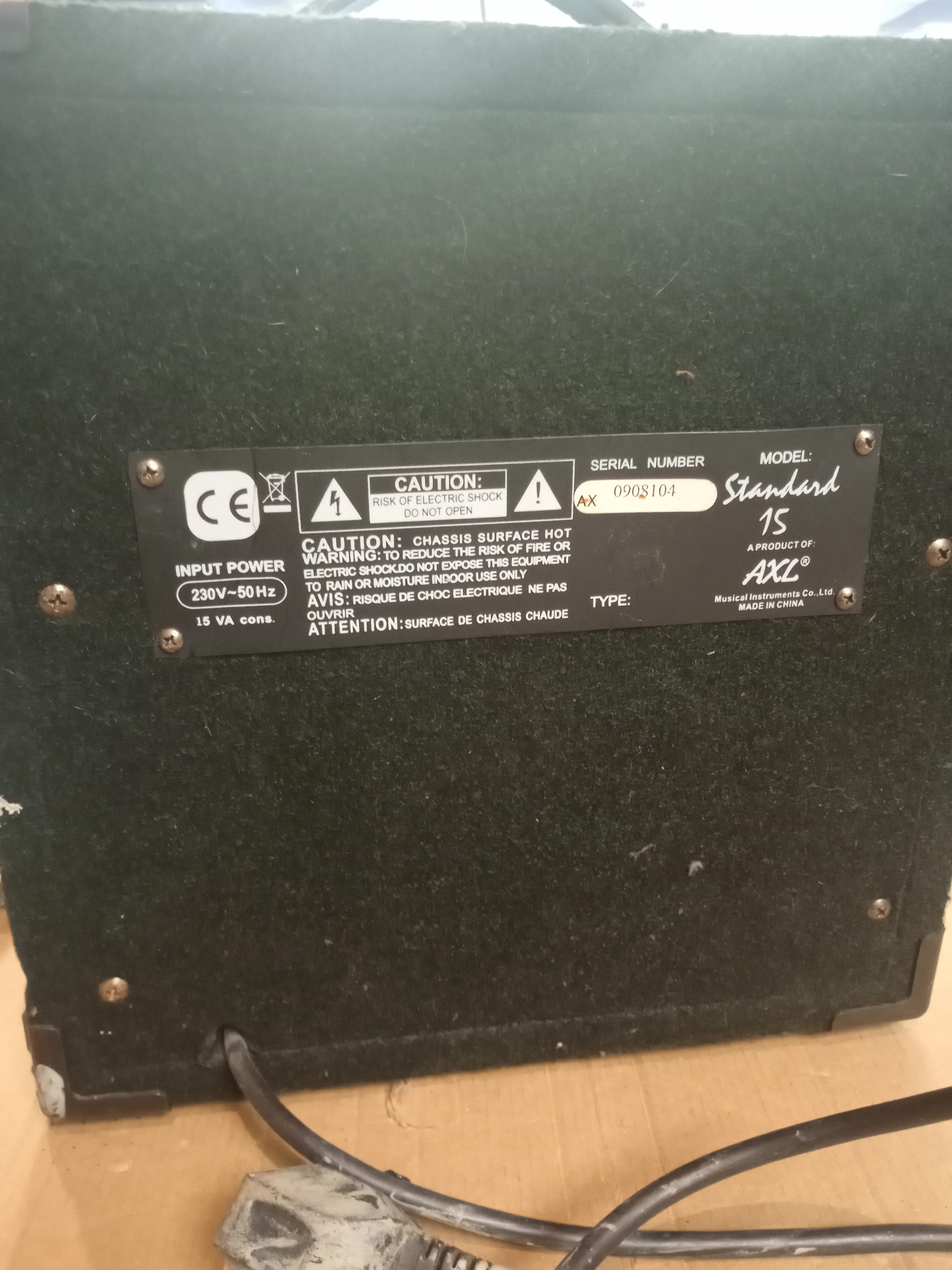 Johnson Est 1993 Warrior Standard 15b Amp Practise Amplifier (leather) - Image 2