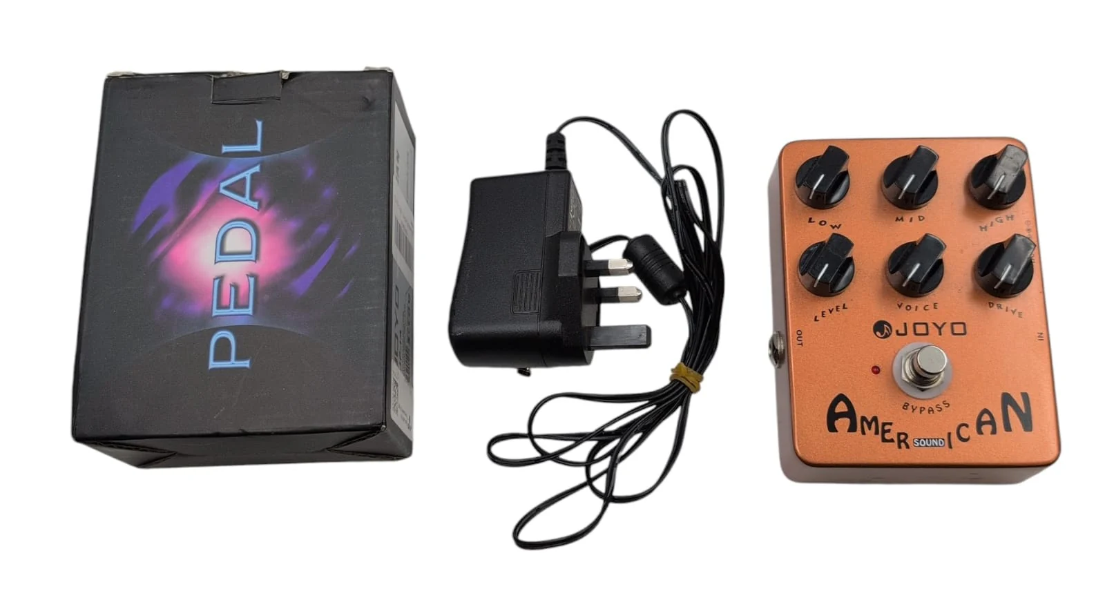 JOYO American Sound Amp Simulator Pedal of Fd 57 Deluxe Amplifier from Clean to Overdrive Sound for Electric Guitar Effect - Bypass "Collection Only"