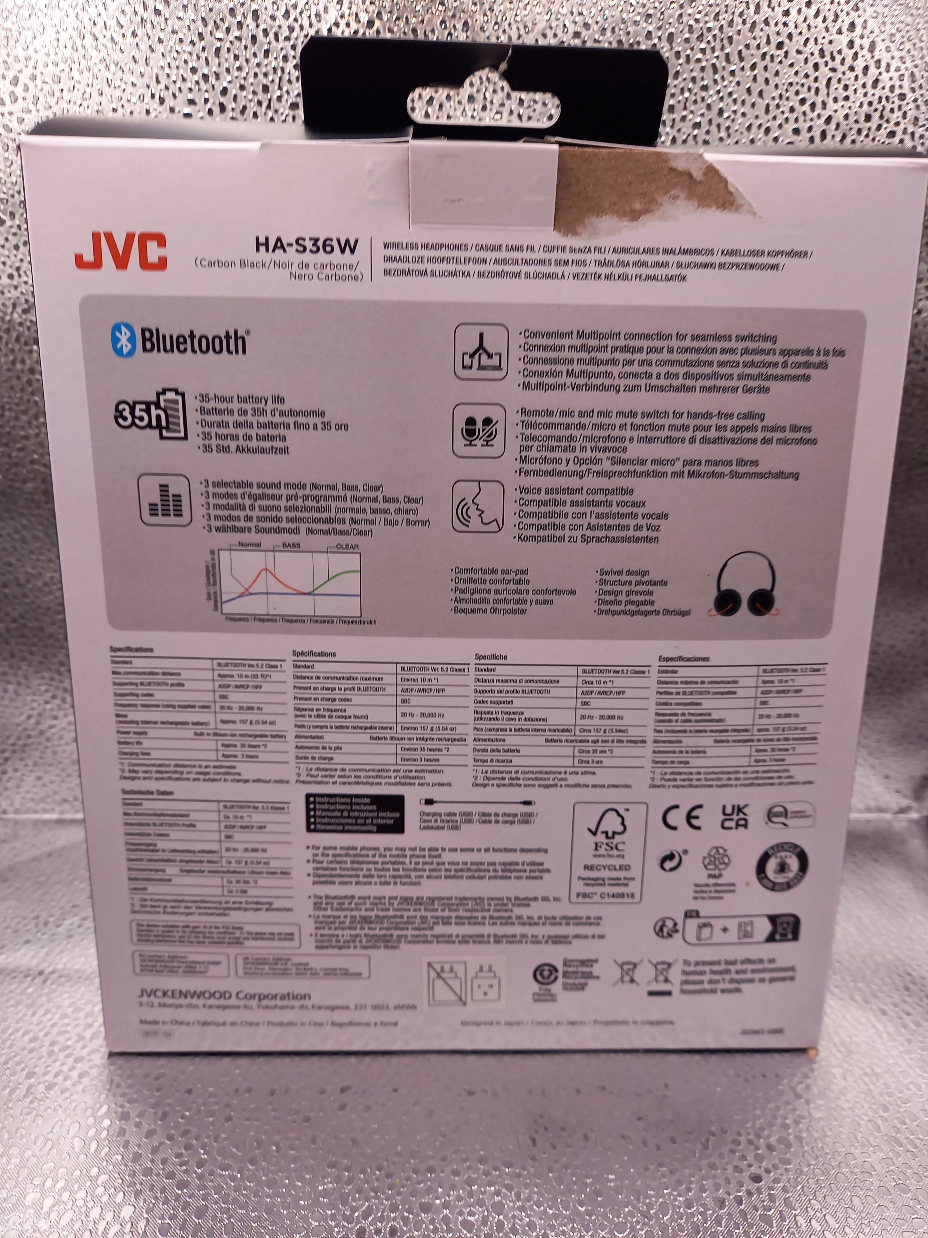 JVC Wireless Bluetooth On-Ear Headphones - Image 3