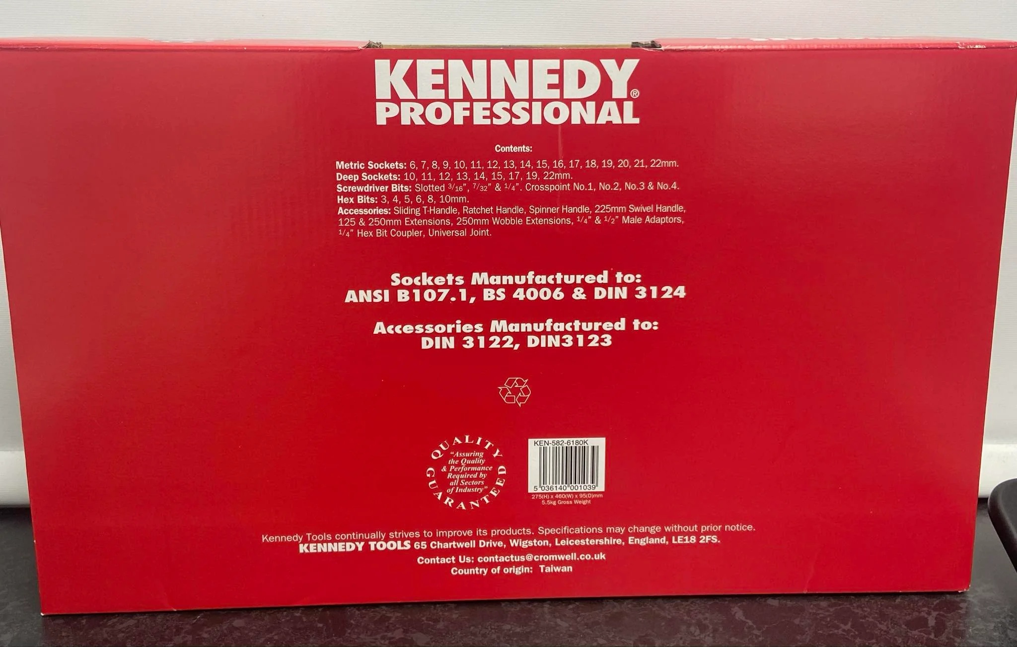 Kennedy Professional Metric Socket Kit Model SSD50M - Image 2