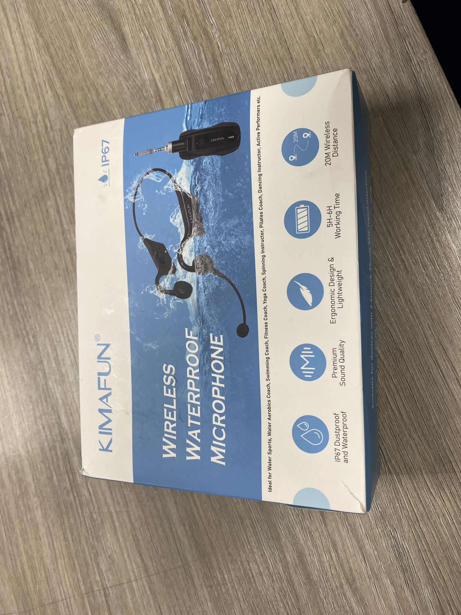KIMAFUN wireless waterproof microphone