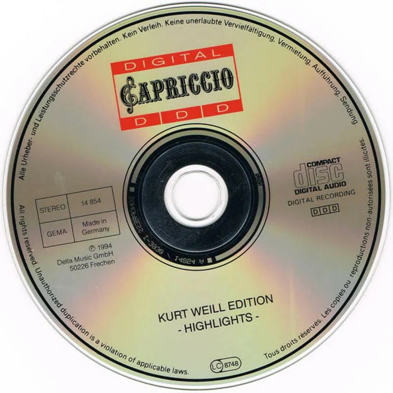 Kurt Weill - Kurt Weill Edition Highlights (Compact Disc CD) - Image 4